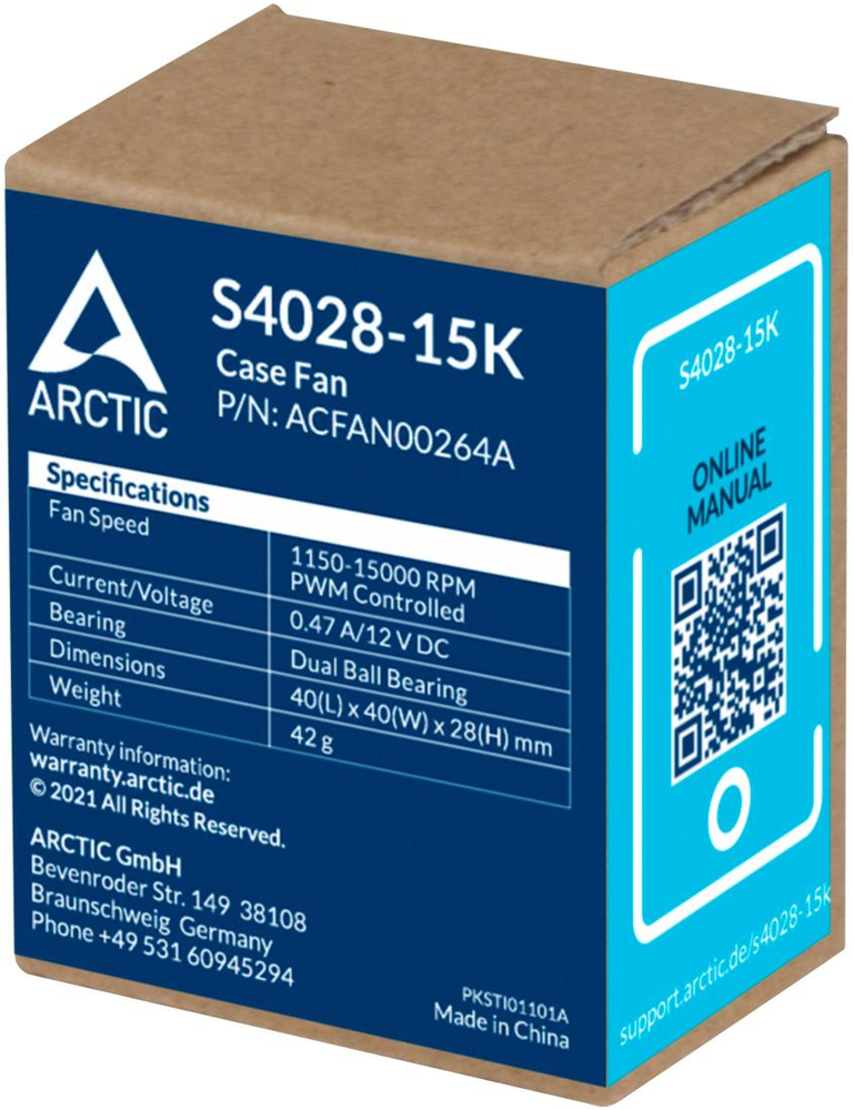 Корпусний вентилятор ARCTIC S4028-15K (ACFAN00264A)фото6