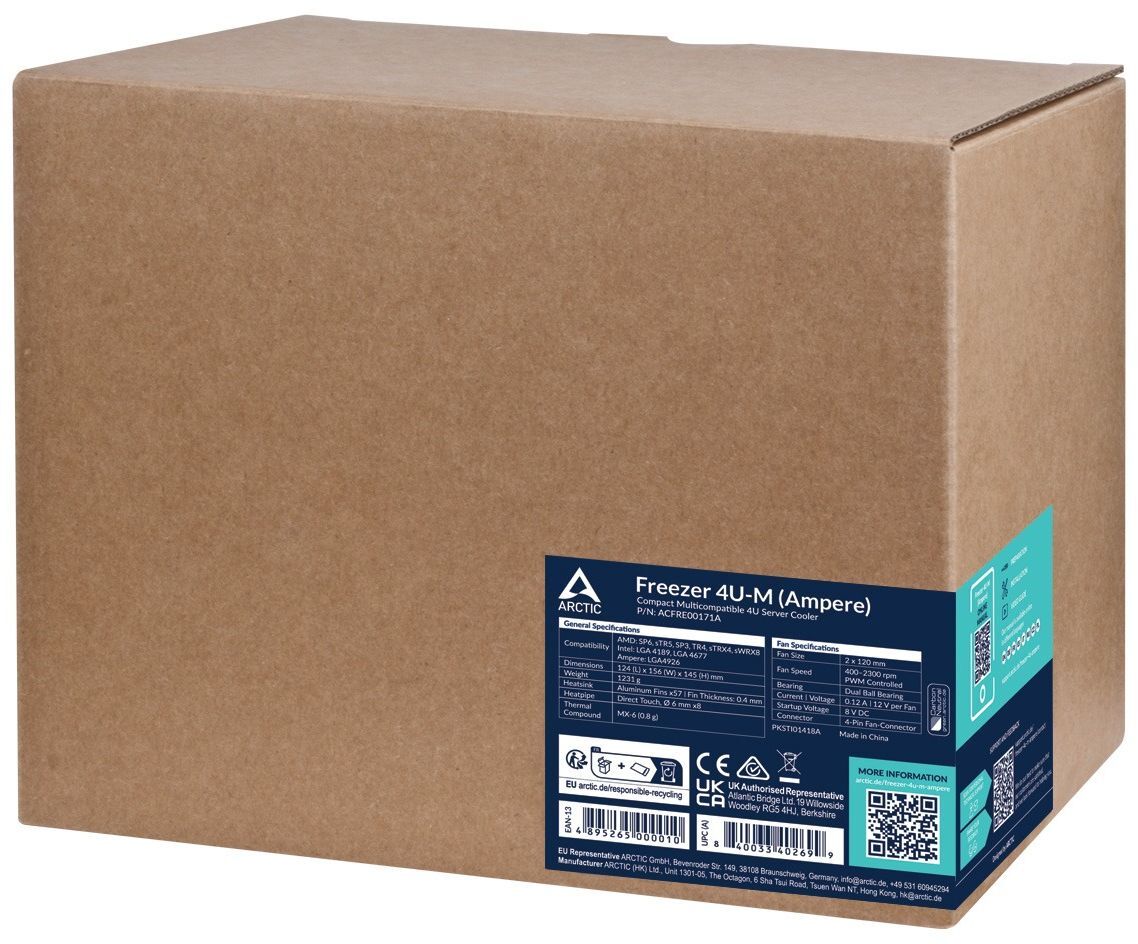 Процесcорный кулер ARCTIC 4U-M Ampere (ACFRE00171A) фото 5