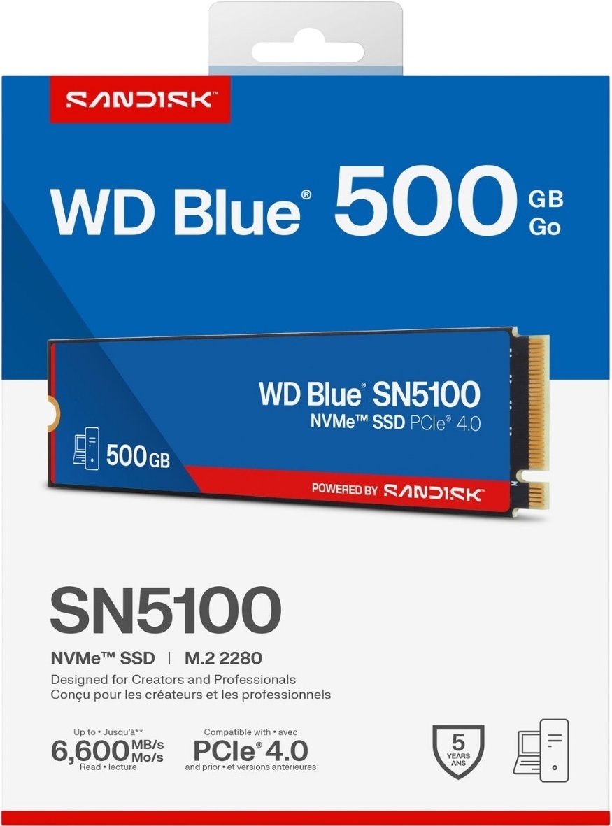 SSD накопичувач WD Blue SN5100 500GB (WDS500G5B0E-00CPE0)фото