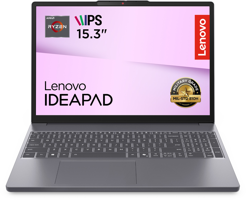 Ноутбук LENOVO IdeaPad Slim 3 15ARP10 Luna Grey (83K700E7RA) фото 2