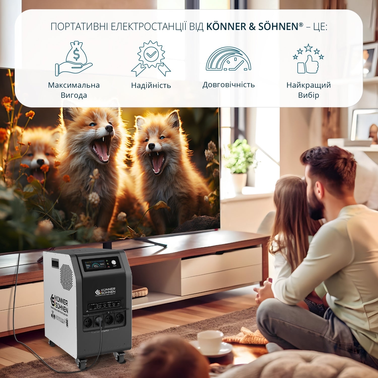 Портативна електростанція Konner&Sohnen KS 3000PS, 3000Вт (KS3000PS-NEW)фото19