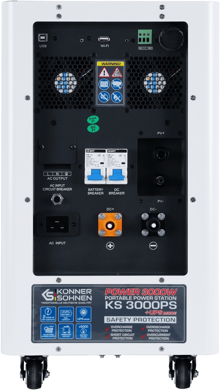 Портативна електростанція Konner&Sohnen KS 3000PS, 3000Вт (KS3000PS-NEW)фото5