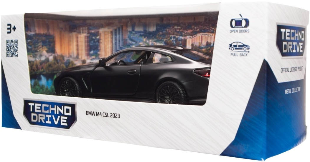 Автомодель – BMW M4 CSL 2023 (черный) (250435U) фото 14