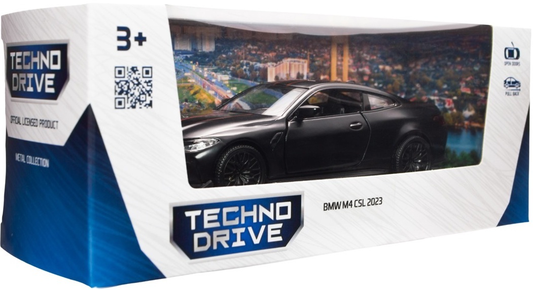 Автомодель – BMW M4 CSL 2023 (черный) (250435U) фото 12