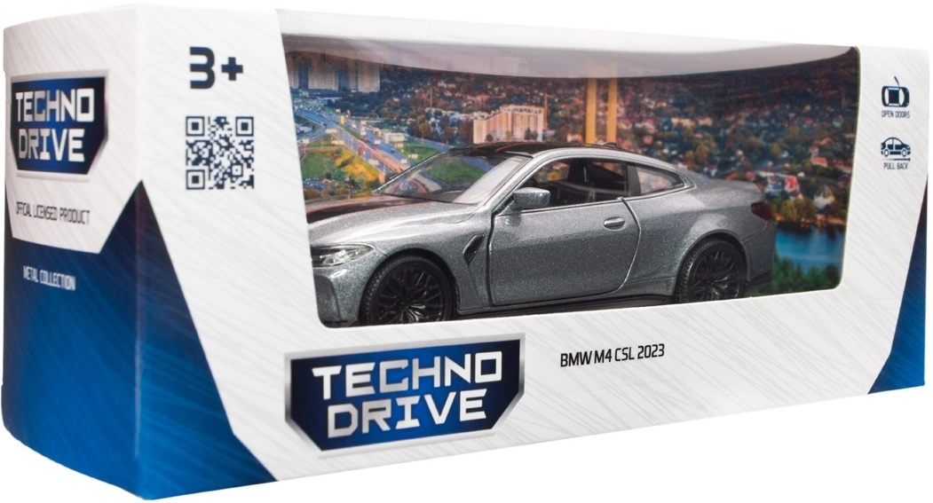 Автомодель – BMW M4 CSL 2023 (сірий) (250436U)фото12