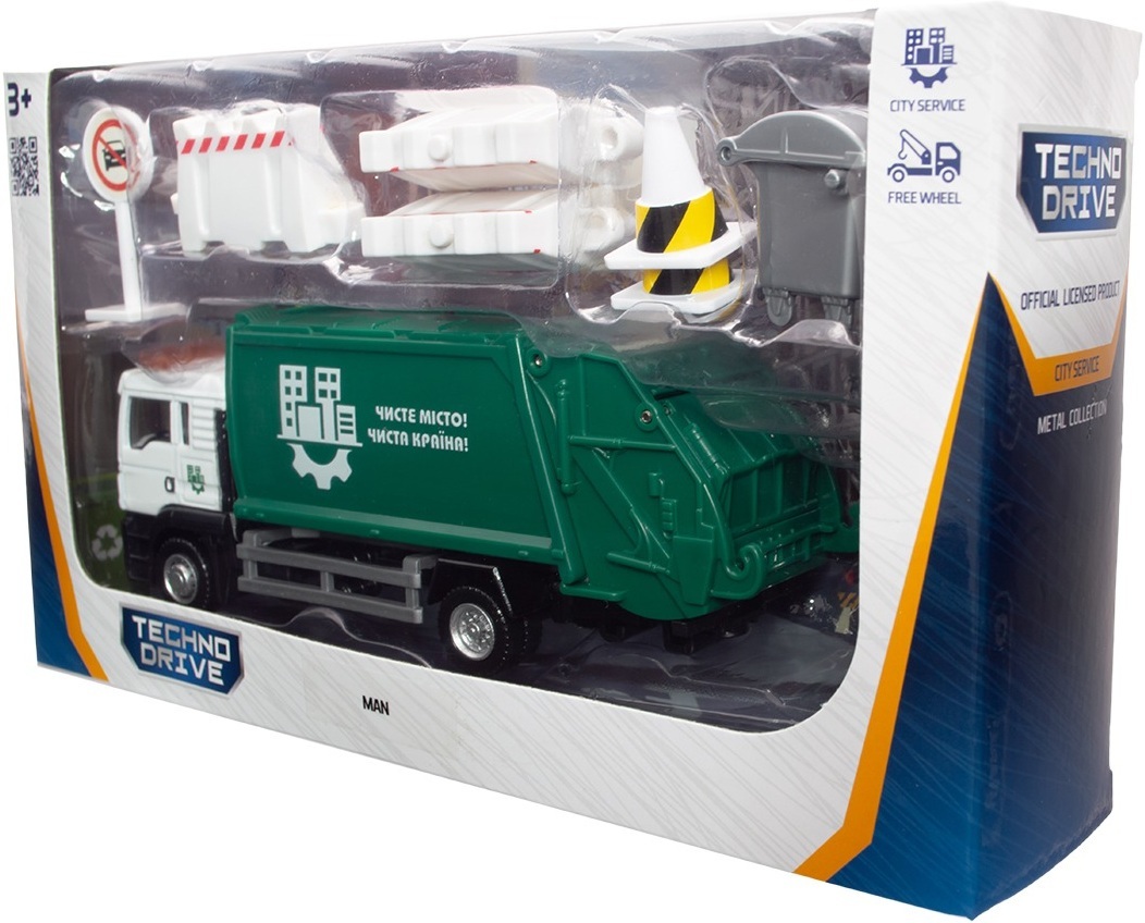 Ігровий набір – Сміттєвоз МAN (з аксесуарами) (250431U)фото13