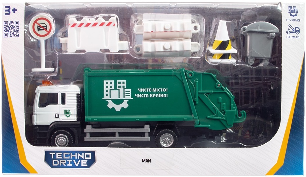 Ігровий набір – Сміттєвоз МAN (з аксесуарами) (250431U)фото12