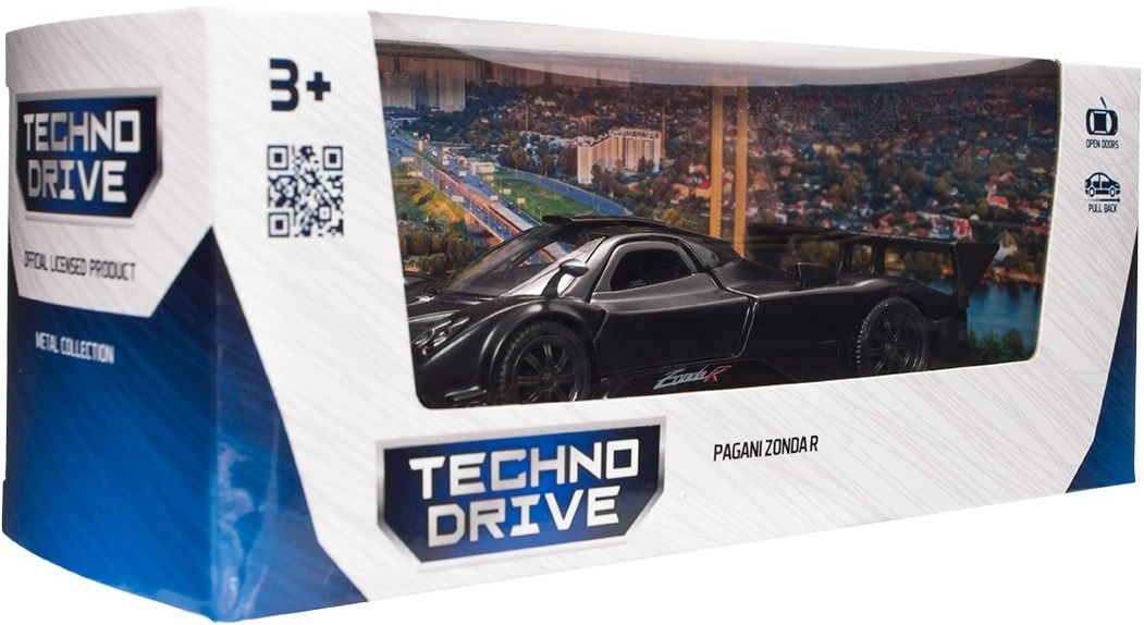 Автомодель – Pagani Zonda R (черный) (250434U) фото 