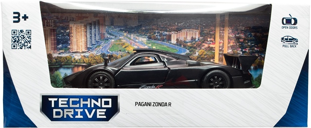 Автомодель – Pagani Zonda R (черный) (250434U) фото 