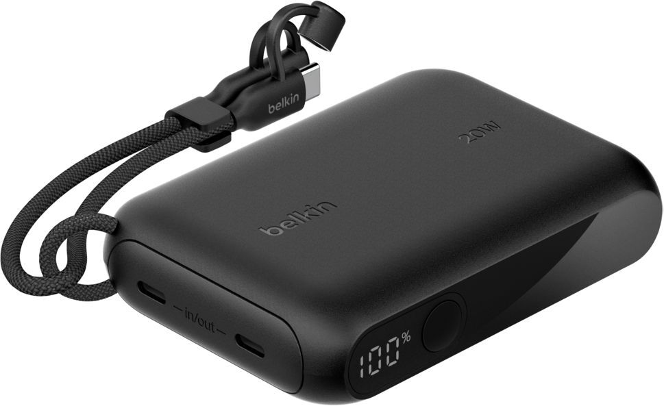 Портативний акумулятор Belkin 10000mAh, 20W USB-C Black (BPB027HQBK)фото5