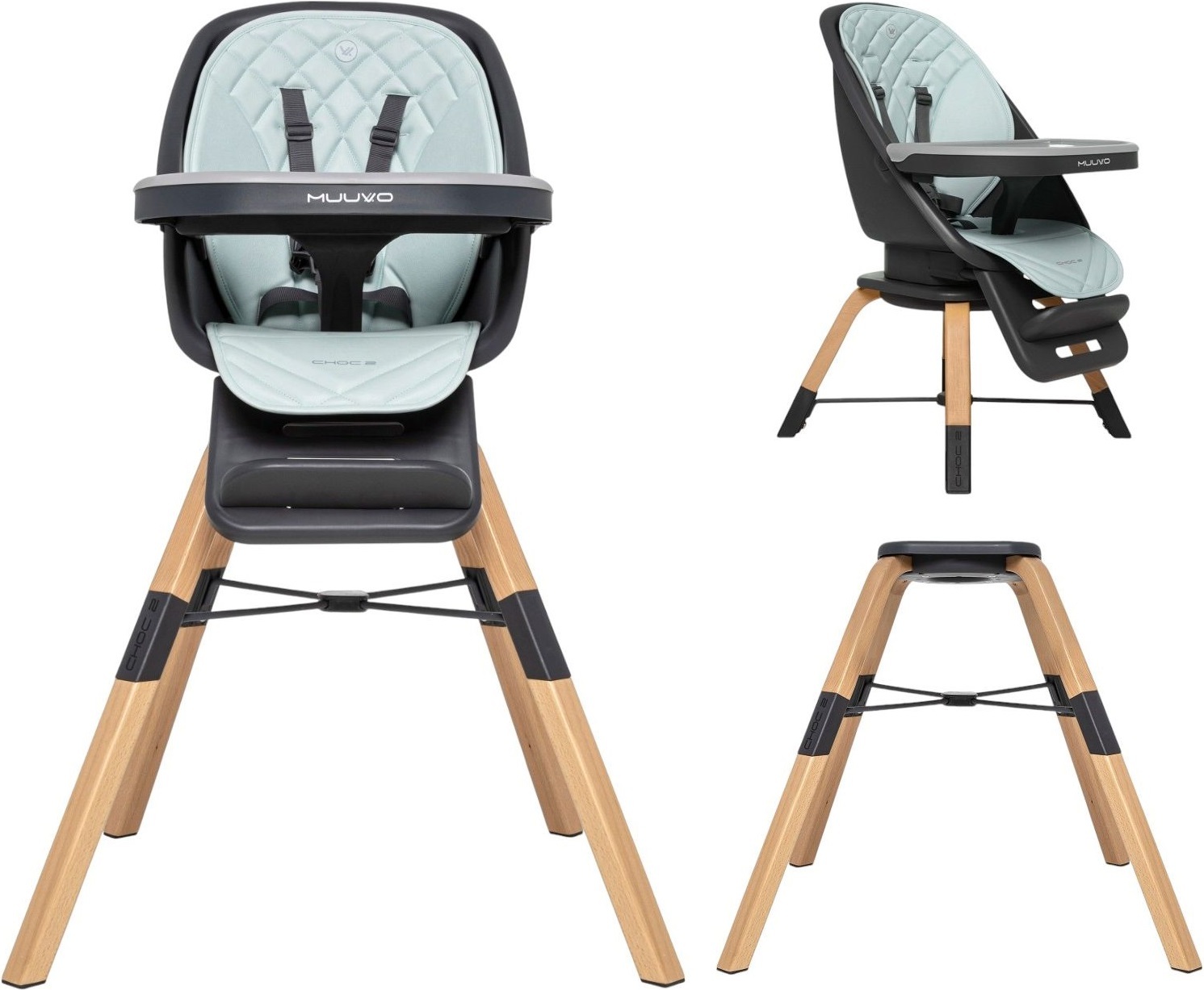 Стульчик для кормления Muuvo Choc2 Mint (M-CHOC-2-MINT) фото 2
