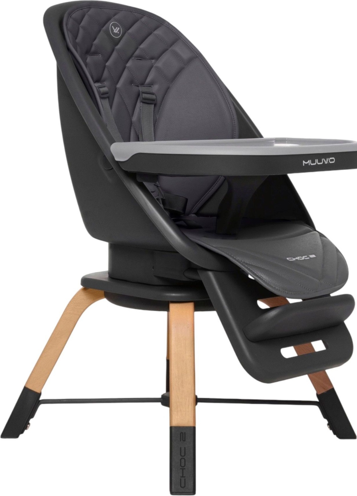Стільчик для годування Muuvo Choc2 Graphite New (M-CHOC-2-GRAPHITE-NEW)фото4