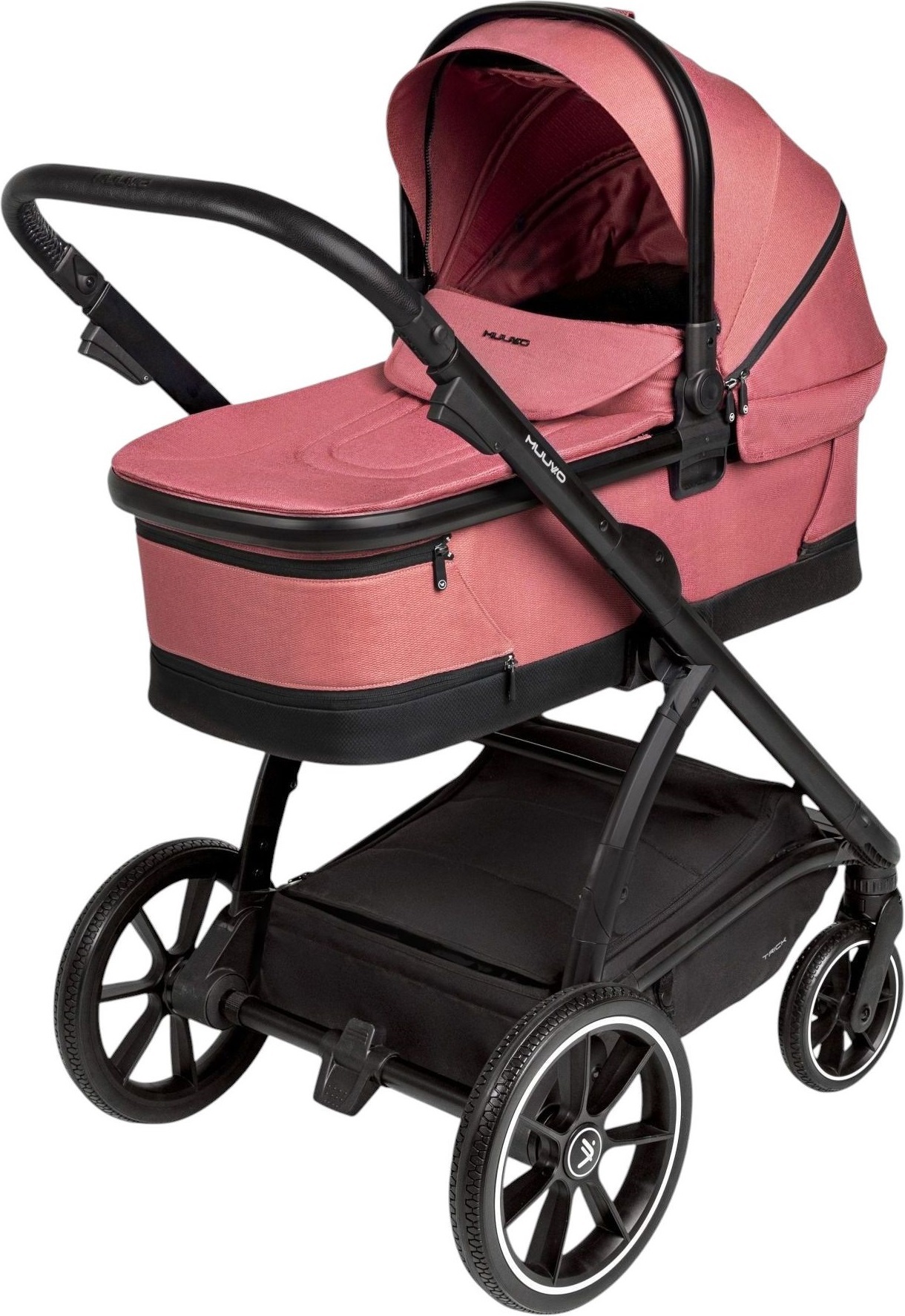 Коляска Muuvo 2в1 Trick Pure Pink (MTRICK-W-PURE-PINK-2W1)фото