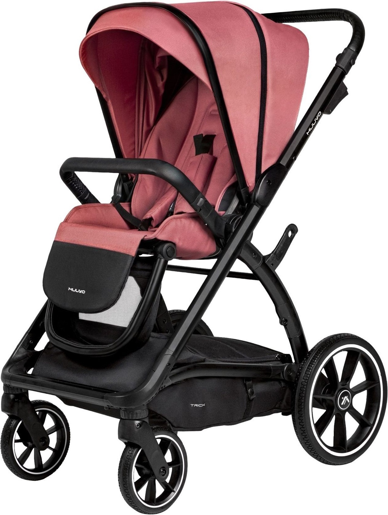 Коляска Muuvo 2в1 Trick Pure Pink (MTRICK-W-PURE-PINK-2W1)фото