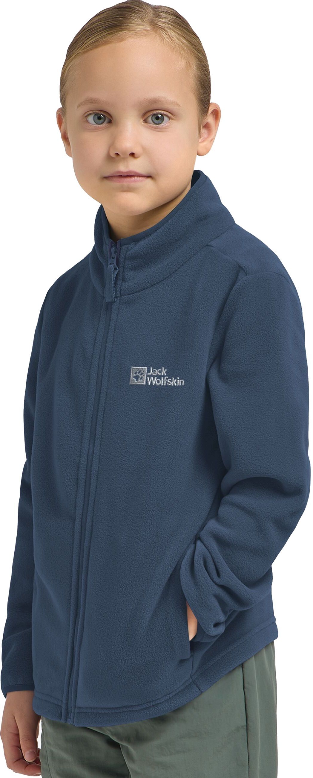 Кофта флісова дитяча Jack Wolfskin Taunus Jacket K 1609482_C0412 164 темно-синяфото3