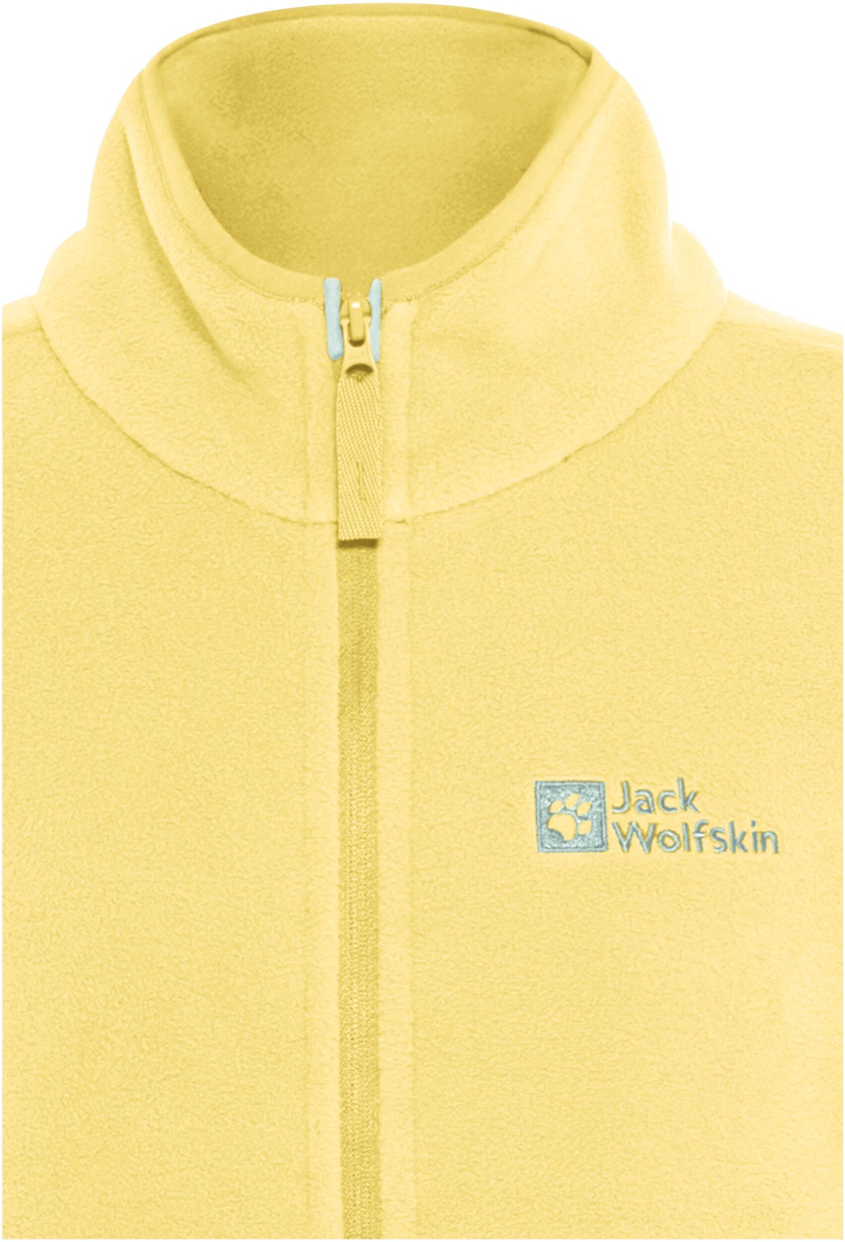 Кофта флисовая детская Jack Wolfskin Taunus Jacket K 1609482_M0064 152 желтая фото 7