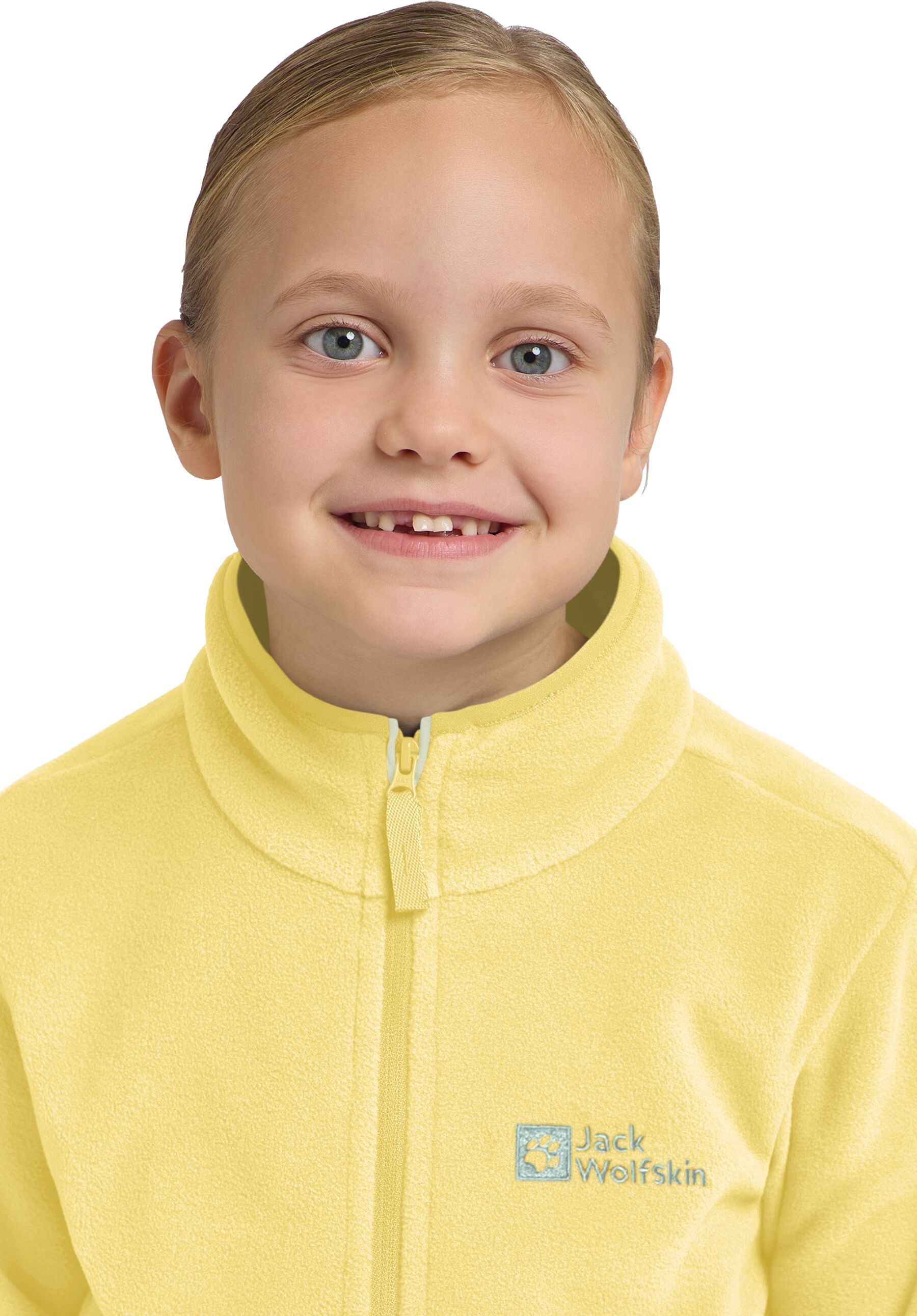 Кофта флисовая детская Jack Wolfskin Taunus Jacket K 1609482_M0064 152 желтая фото 6