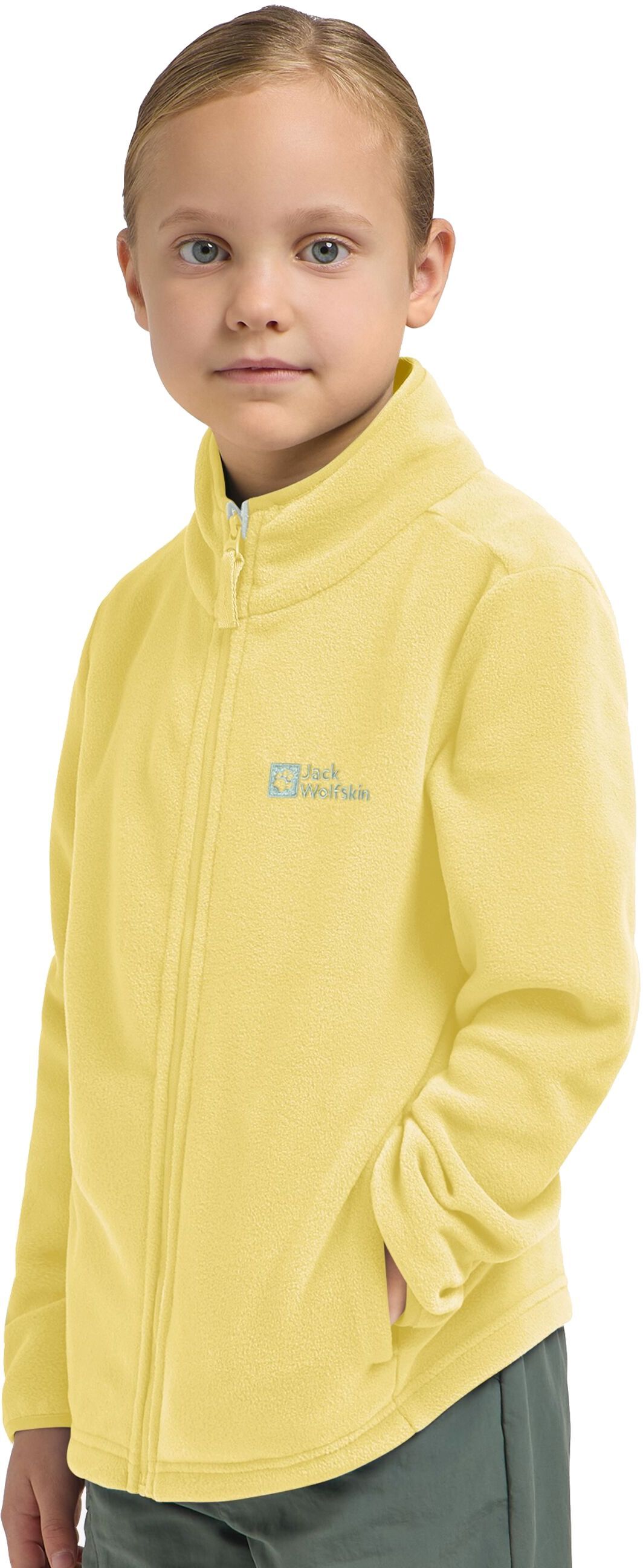 Кофта флисовая детская Jack Wolfskin Taunus Jacket K 1609482_M0064 152 желтая фото 3