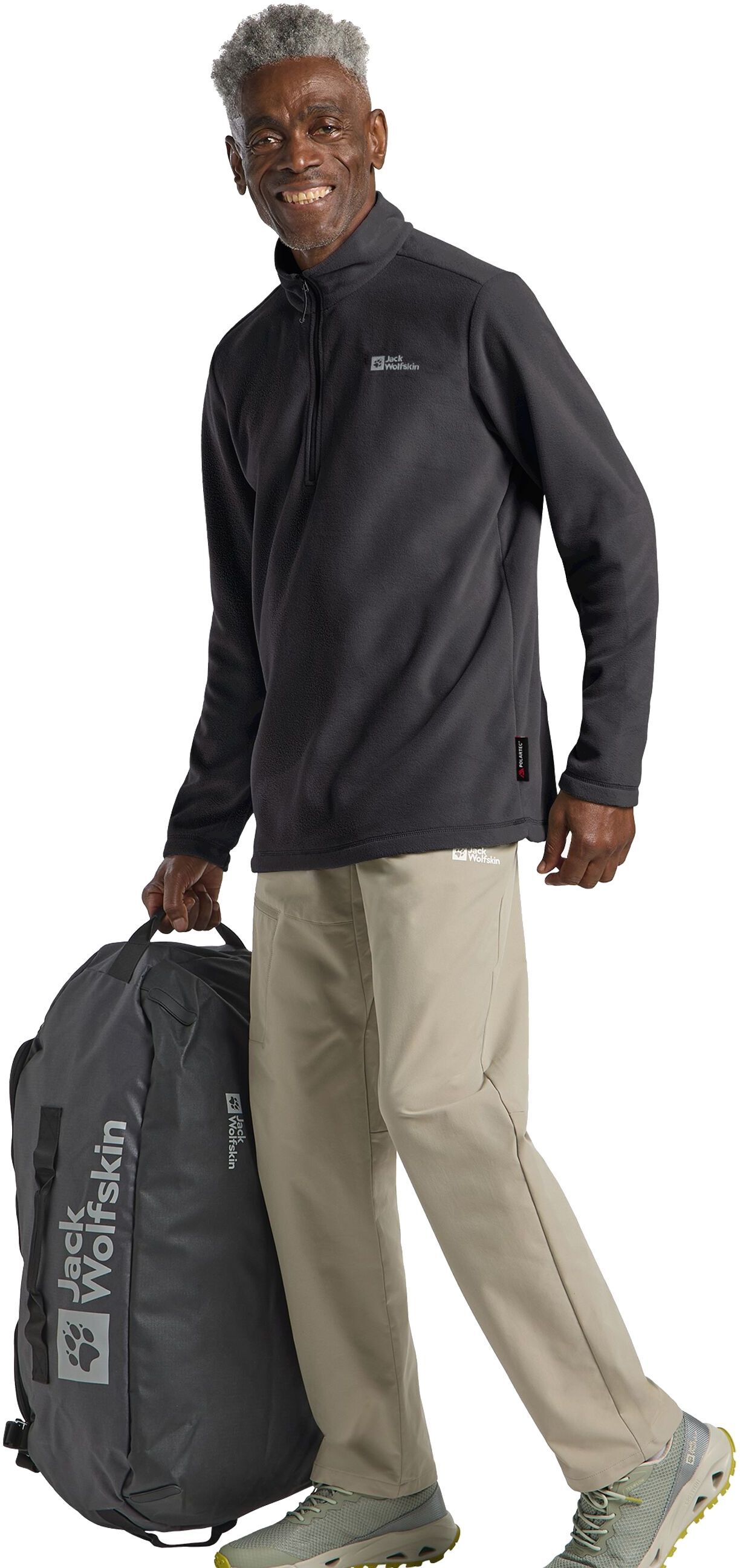 Кофта флисовая мужская Jack Wolfskin Taunus Hz M 1709522_6000 XXL черная фото 7