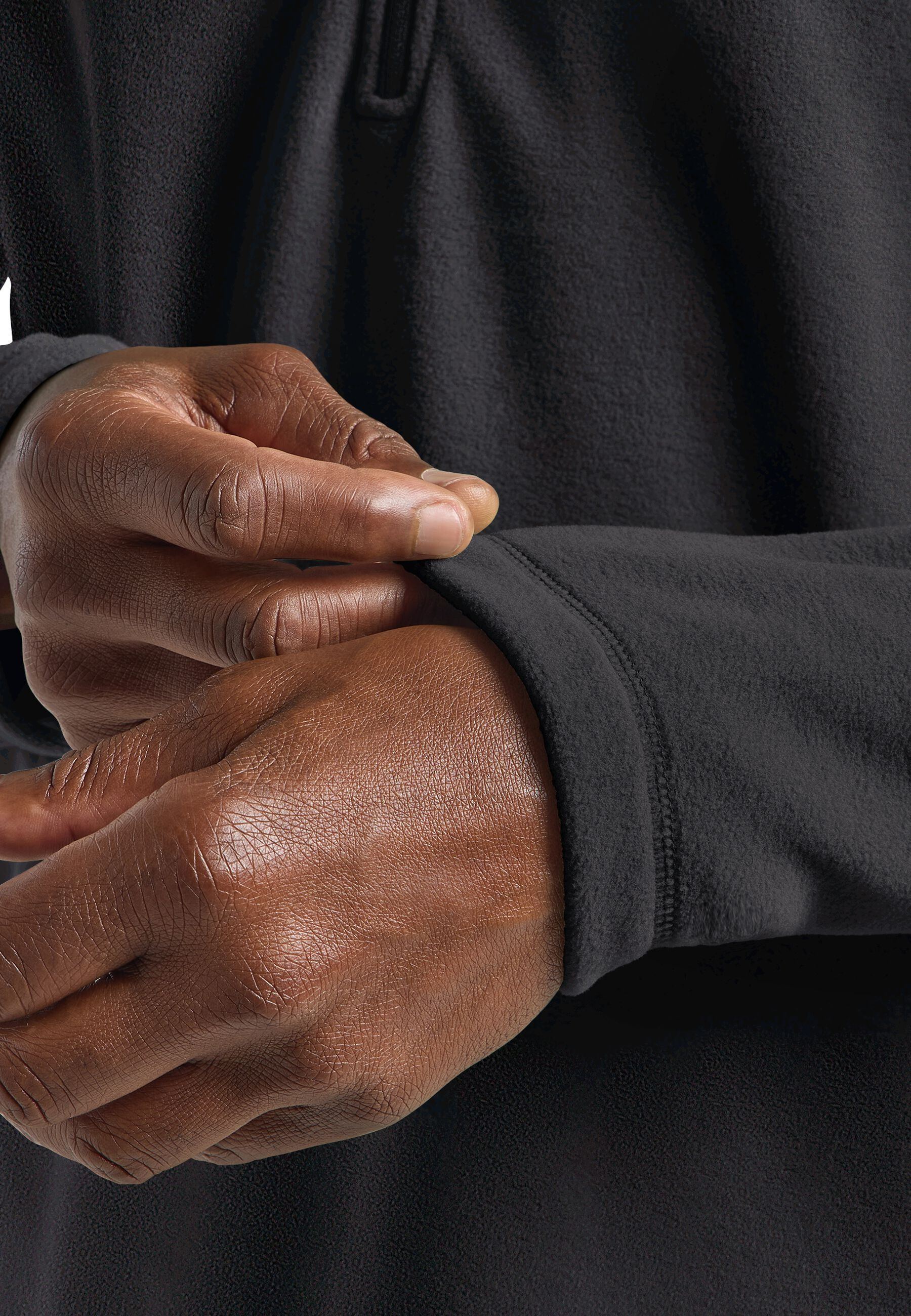 Кофта флисовая мужская Jack Wolfskin Taunus Hz M 1709522_6000 XXL черная фото 4