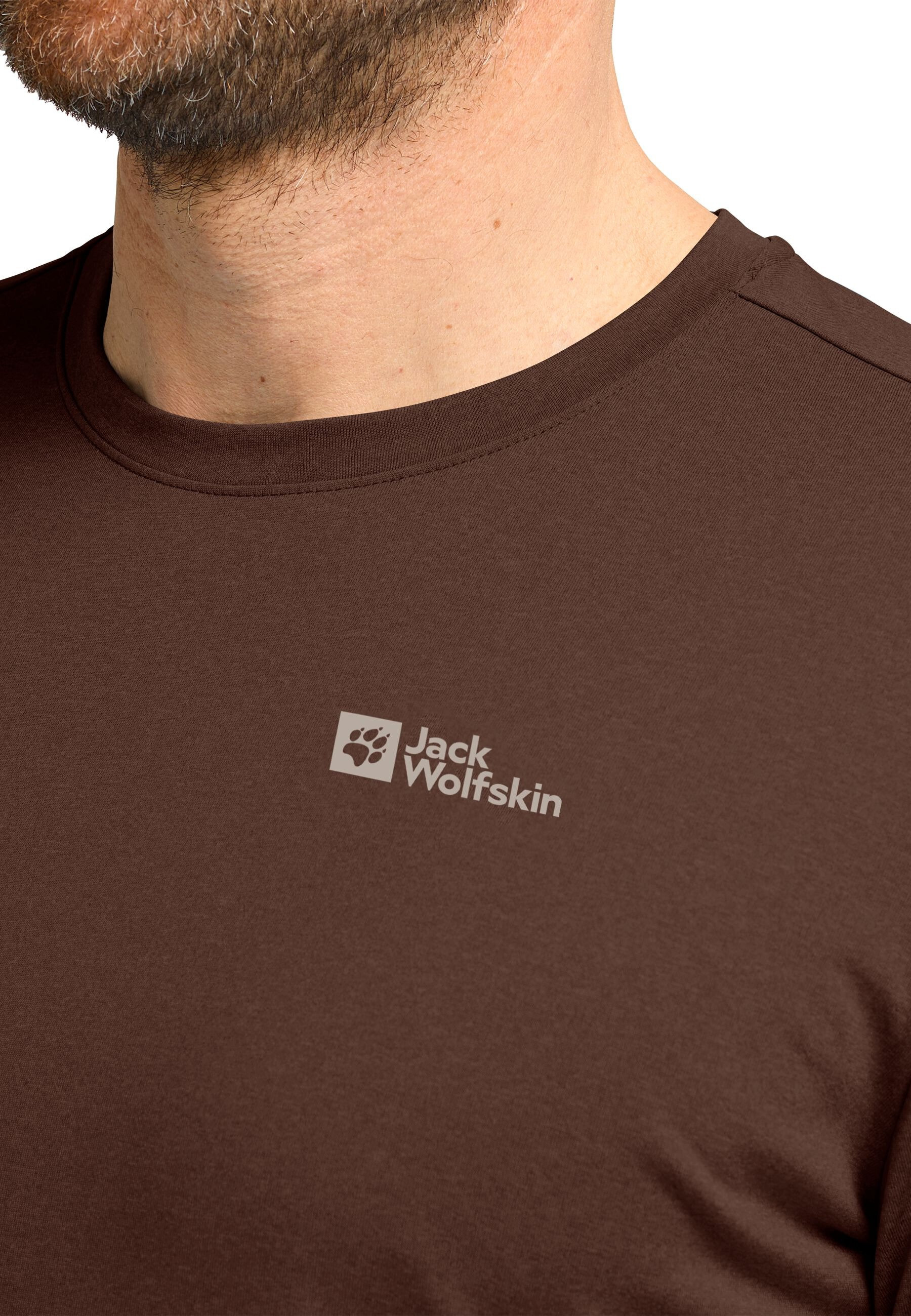 Лонгслів чоловіча Jack Wolfskin Sky Thermal L/S M 1808682_D0107 XXL коричневийфото
