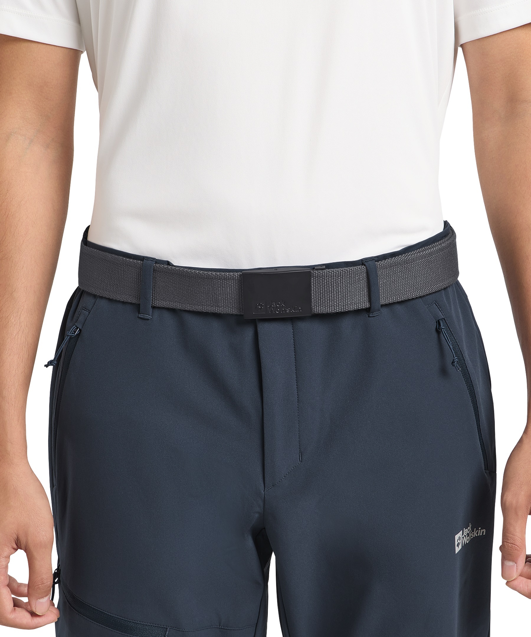 Ремень Jack Wolfskin Hidden Belt 1912101_6320 95 серый фото 2