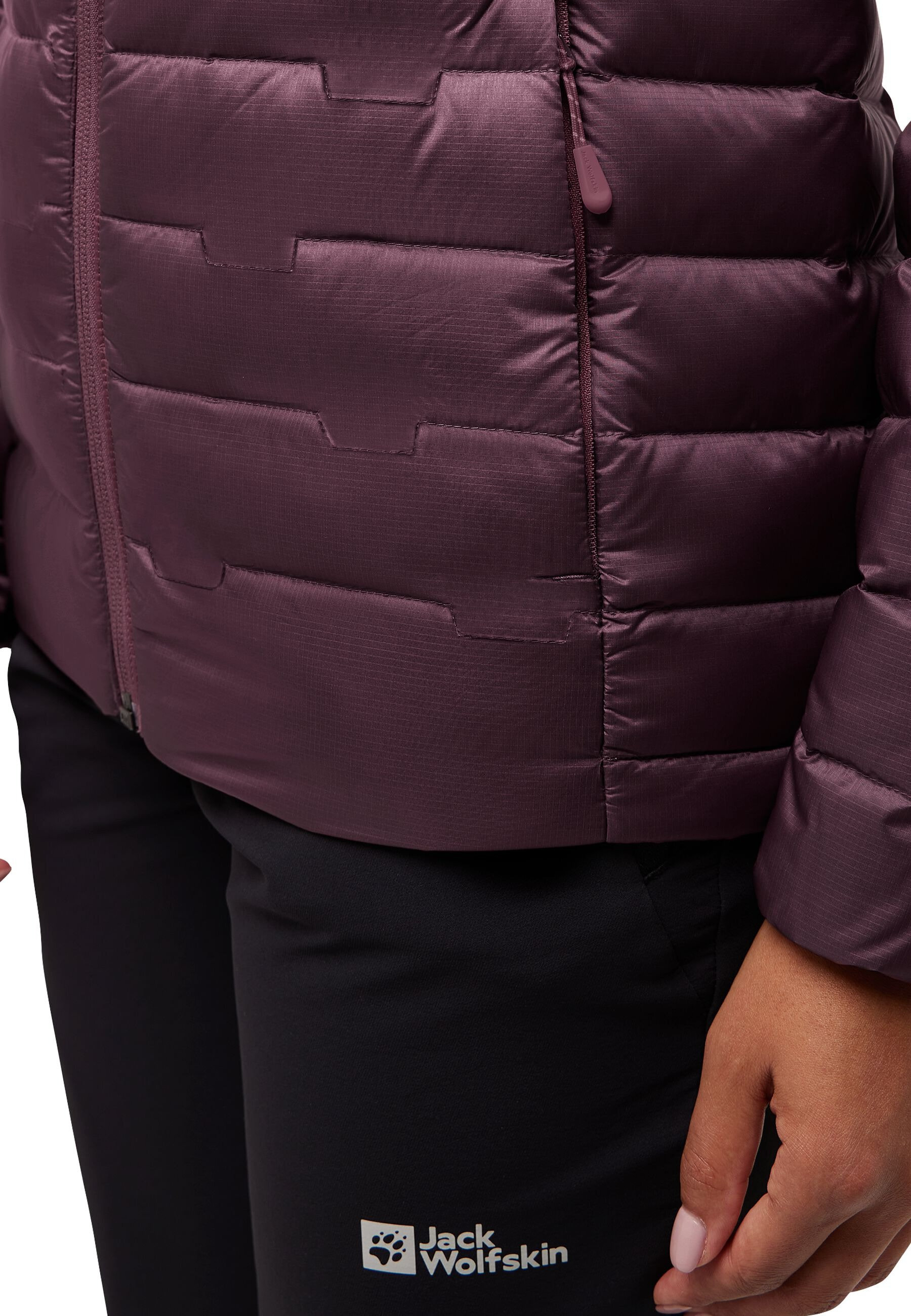 Пуховик женский Jack Wolfskin Passamani Down Hoody W Rds A61833_I0116 L сливовый фото 5