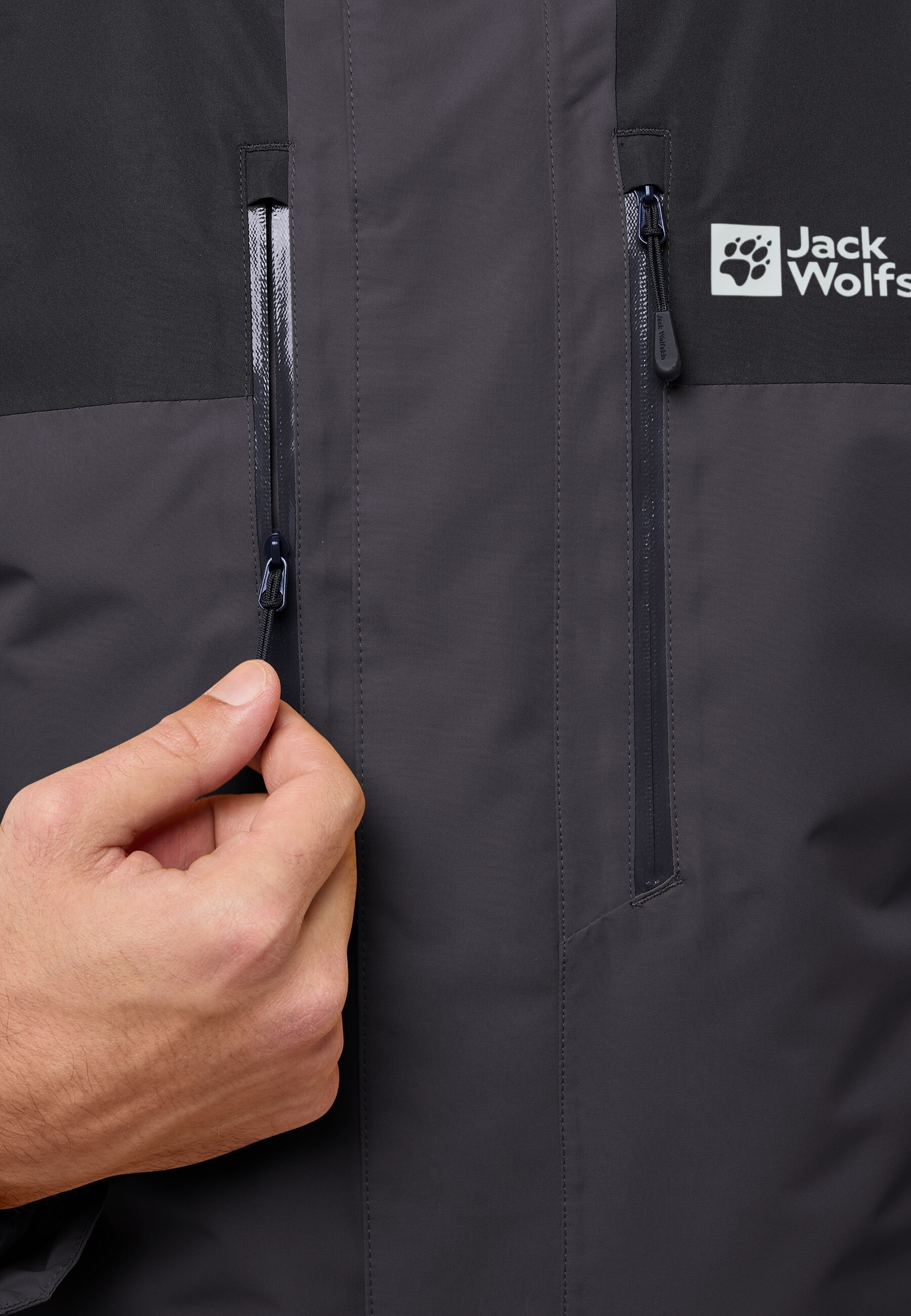Куртка чоловіча Jack Wolfskin Jasper 3In1 Jkt M A61858_6350 XXL темно-сірафото14