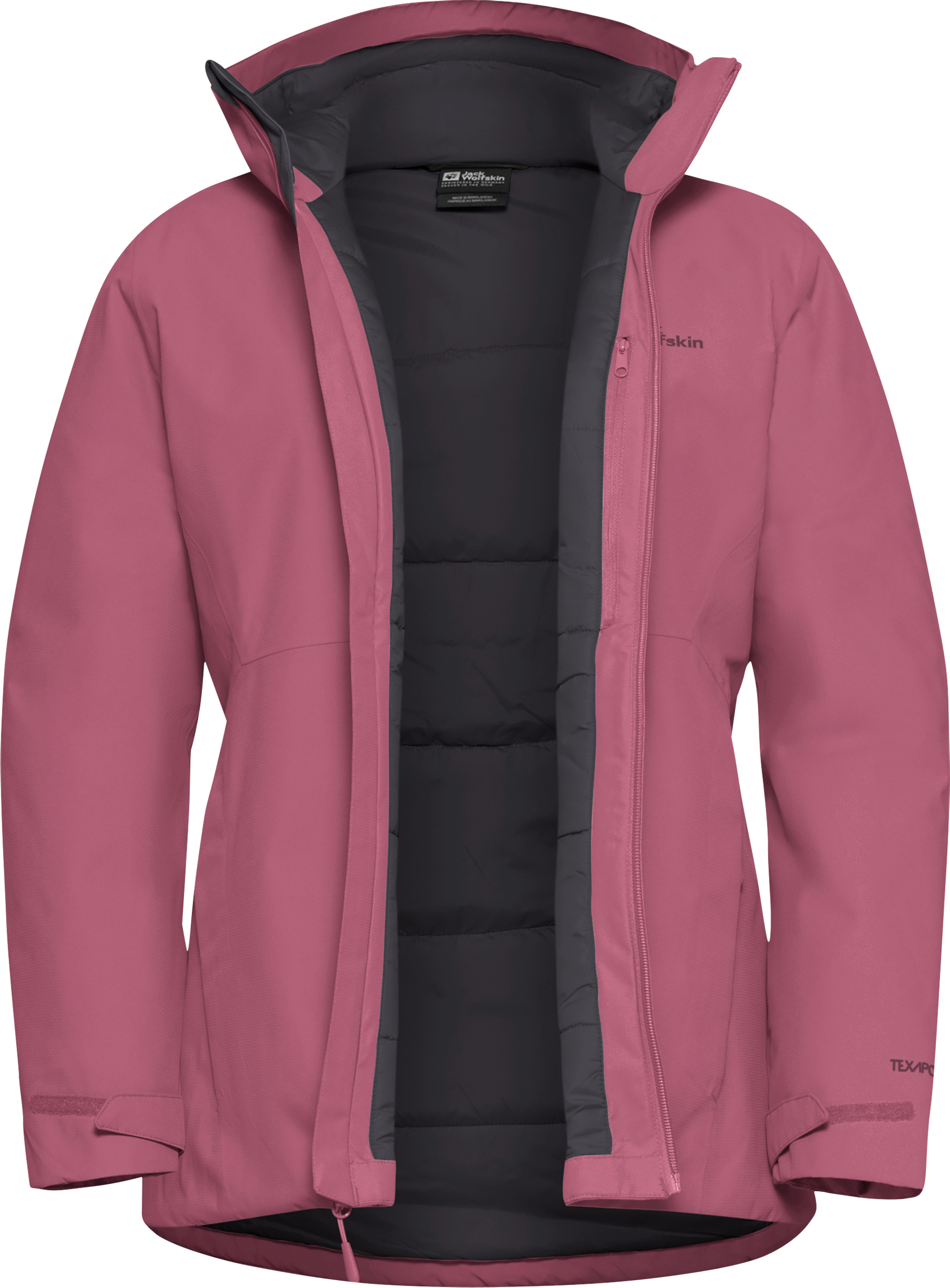 Куртка зимняя женская Jack Wolfskin Wisper Ins Jkt W A61893_5114 XL розовая фото 8