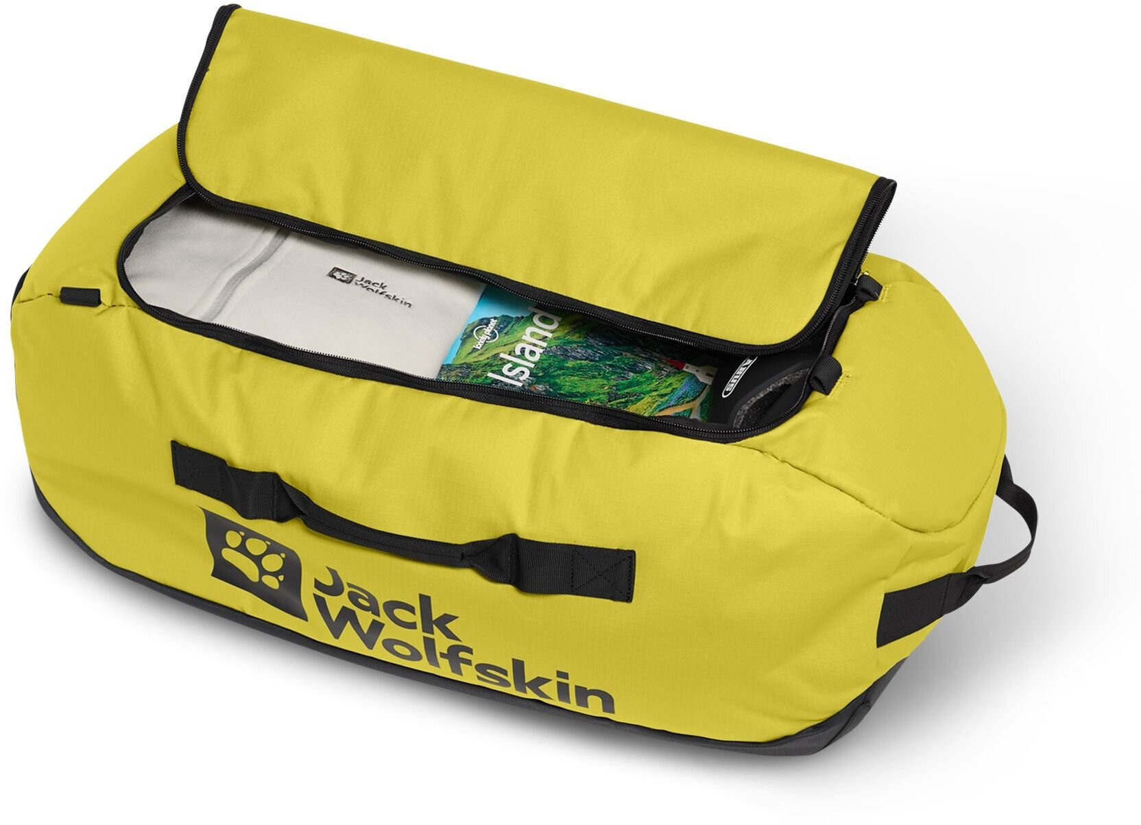 Сумка Jack Wolfskin All-In Duffle 65 A62112_M0053 желтая фото 6