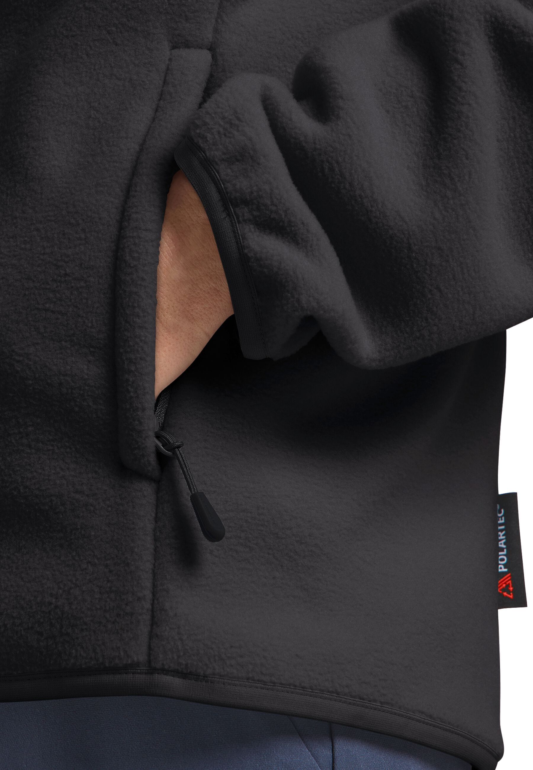 Кофта флисовая женская Jack Wolfskin Moonrise Fz W A63263_6000 XL черная фото 7