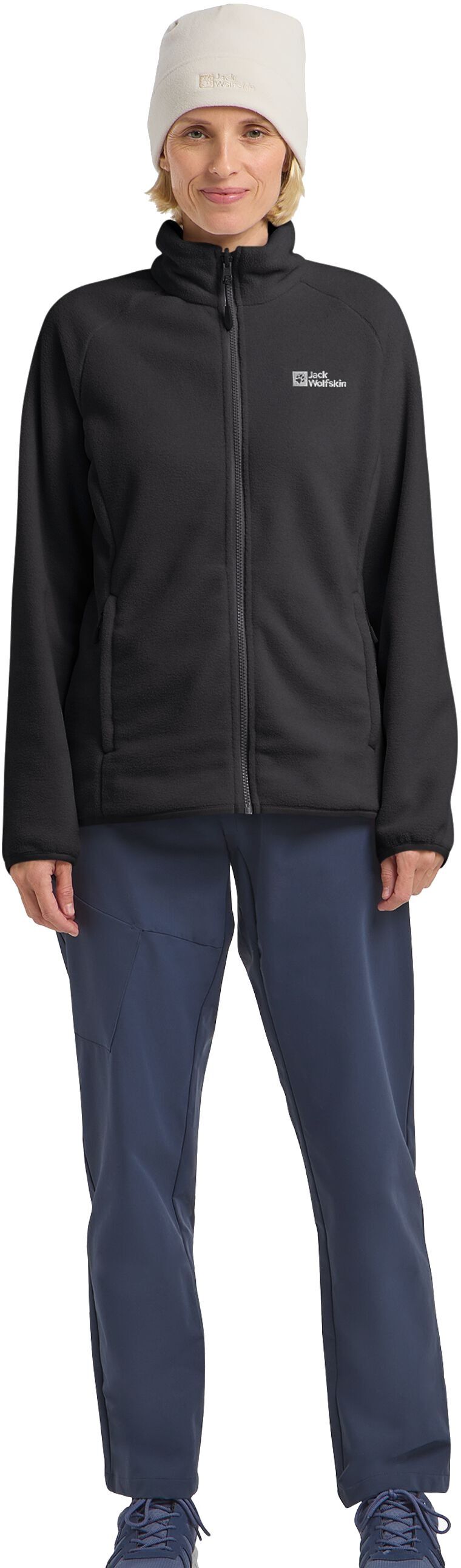 Кофта флисовая женская Jack Wolfskin Moonrise Fz W A63263_6000 XL черная фото 3