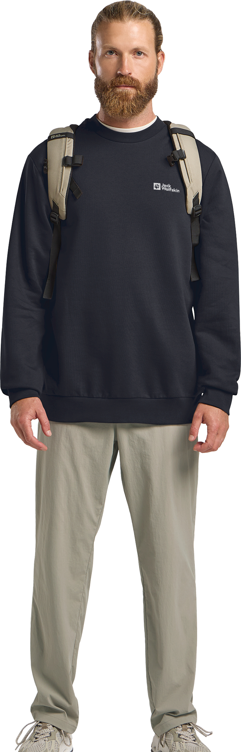 Свитшот мужской Jack Wolfskin Essential Crewneck M A63843_C0413 L темно-синий фото 3