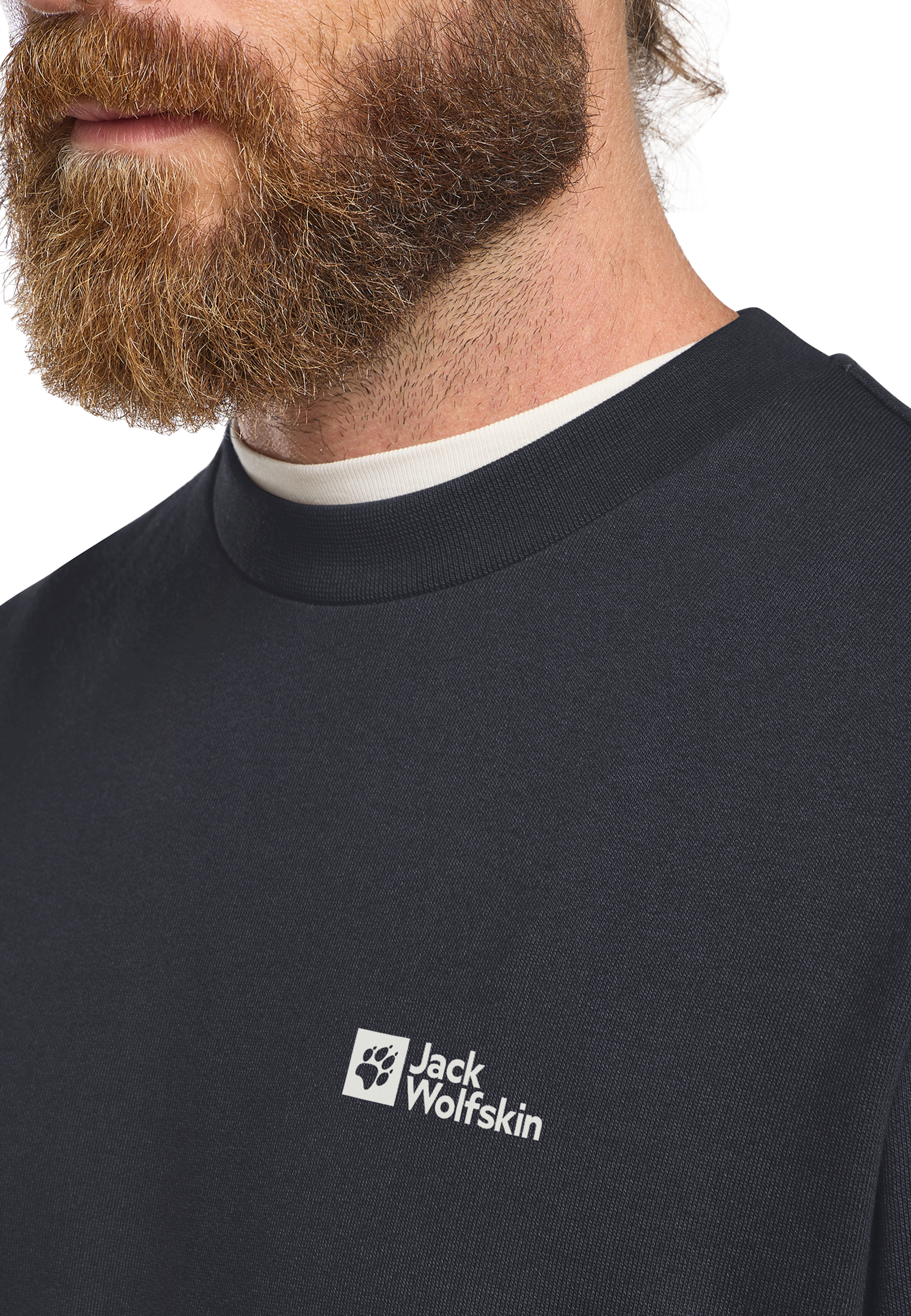 Свитшот мужской Jack Wolfskin Essential Crewneck M A63843_C0413 L темно-синий фото 4