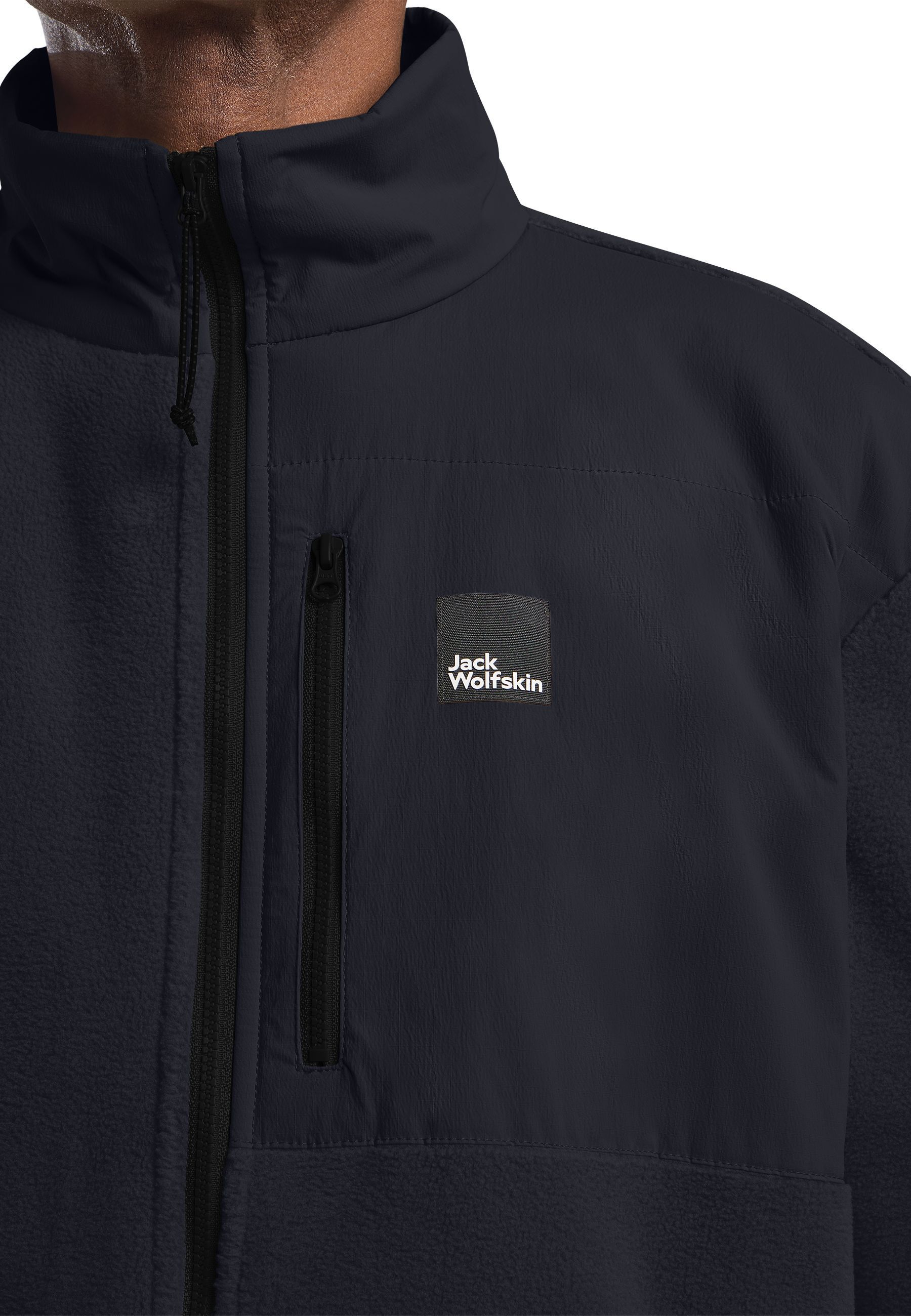 Кофта флисовая мужская Jack Wolfskin Sumetro Fz M A64108_6000 XXL черная фото 4