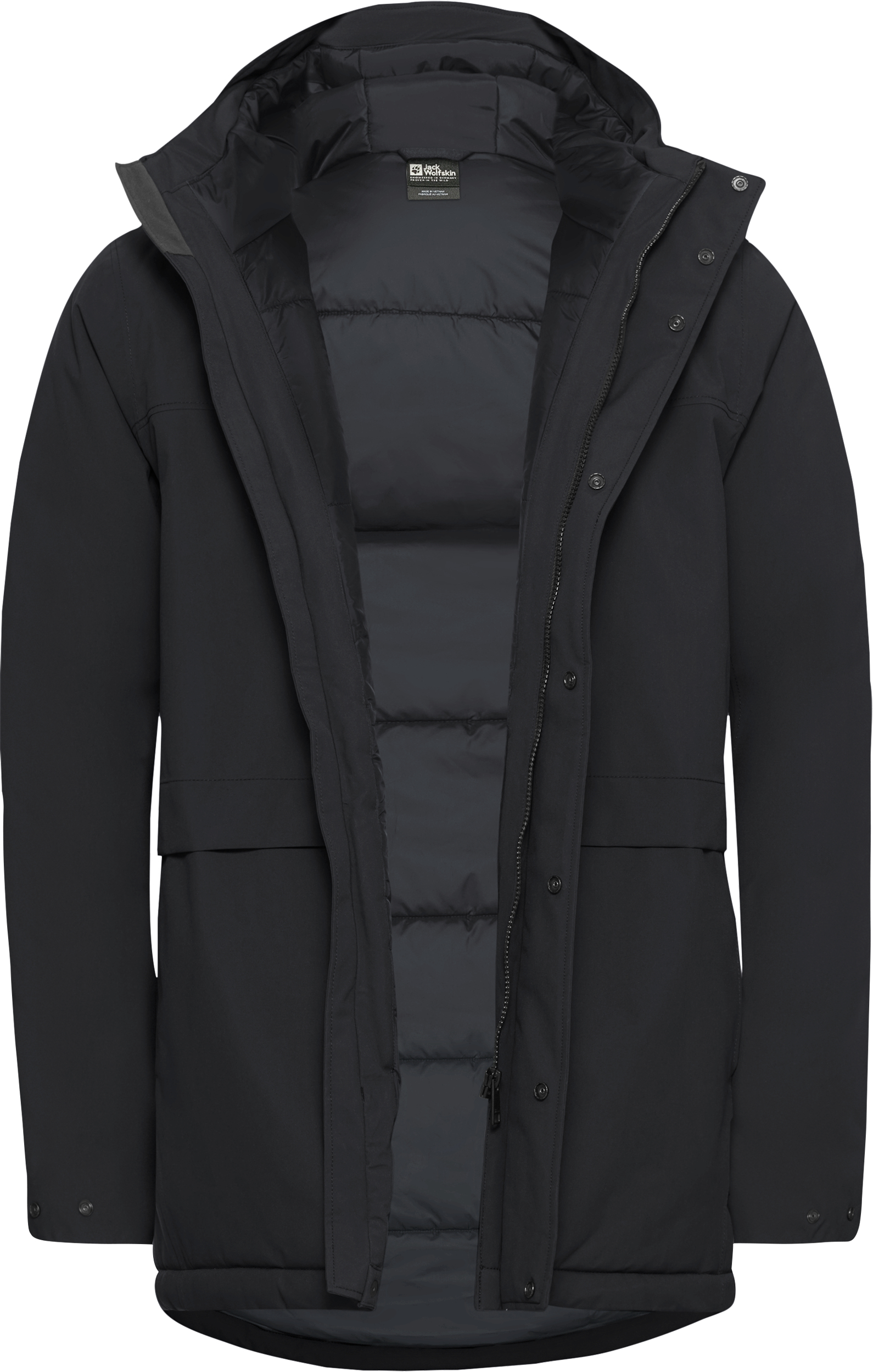 Парка мужская Jack Wolfskin Cold Camp Coat M A65022_6000 XXXL черная фото 9