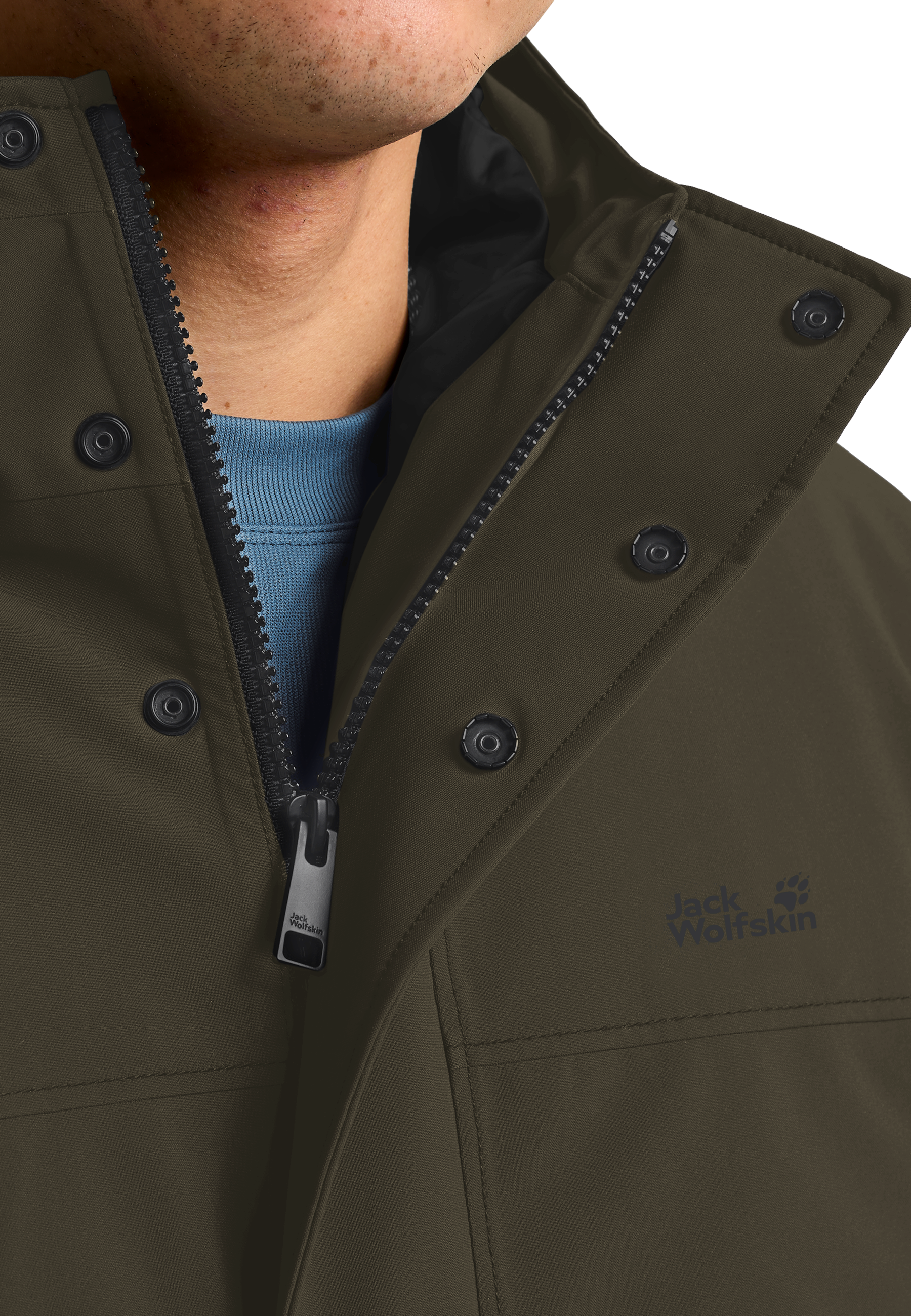 Парка чоловіча Jack Wolfskin Cold Camp Coat M A65022_E0205 XXL хакіфото5