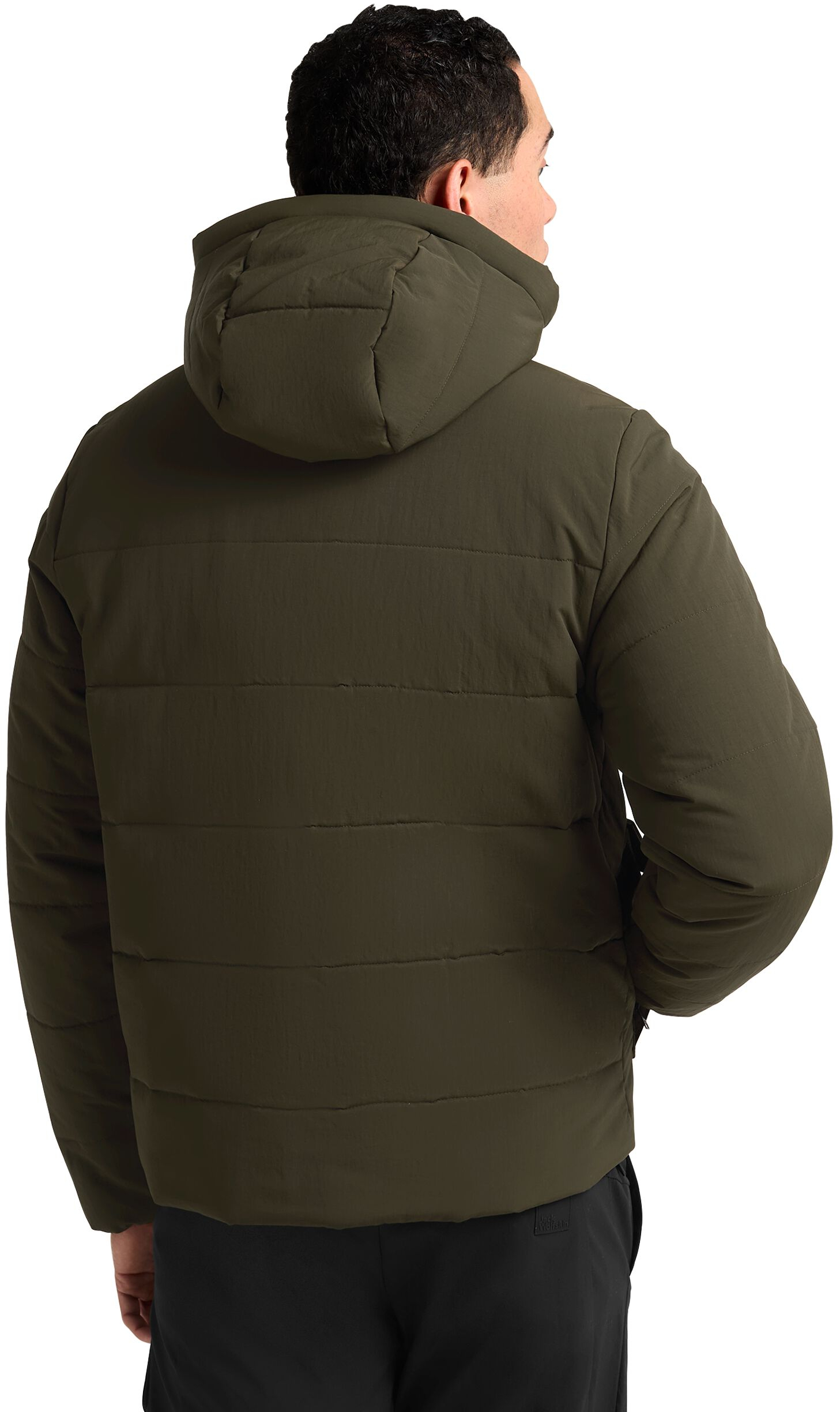 Пуховик мужской Jack Wolfskin Northern Lite Hooded Jkt M A65023_E0205 S хаки фото 