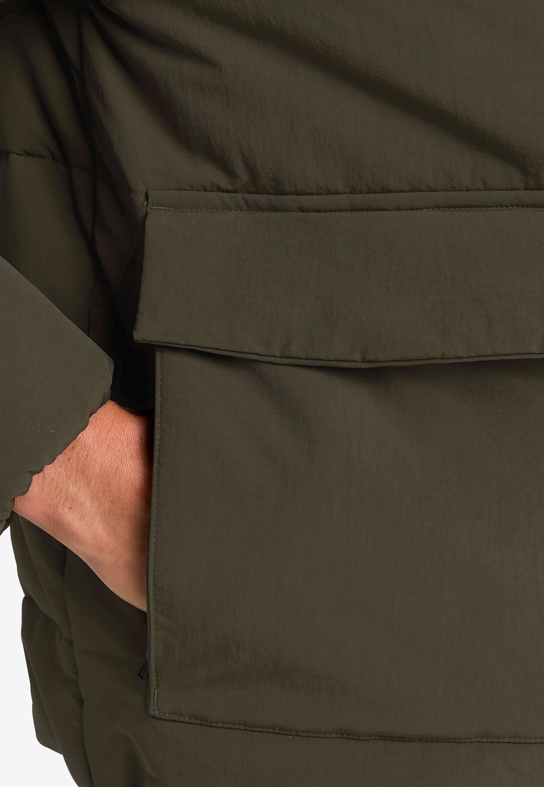 Пуховик мужской Jack Wolfskin Northern Lite Hooded Jkt M A65023_E0205 S хаки фото 