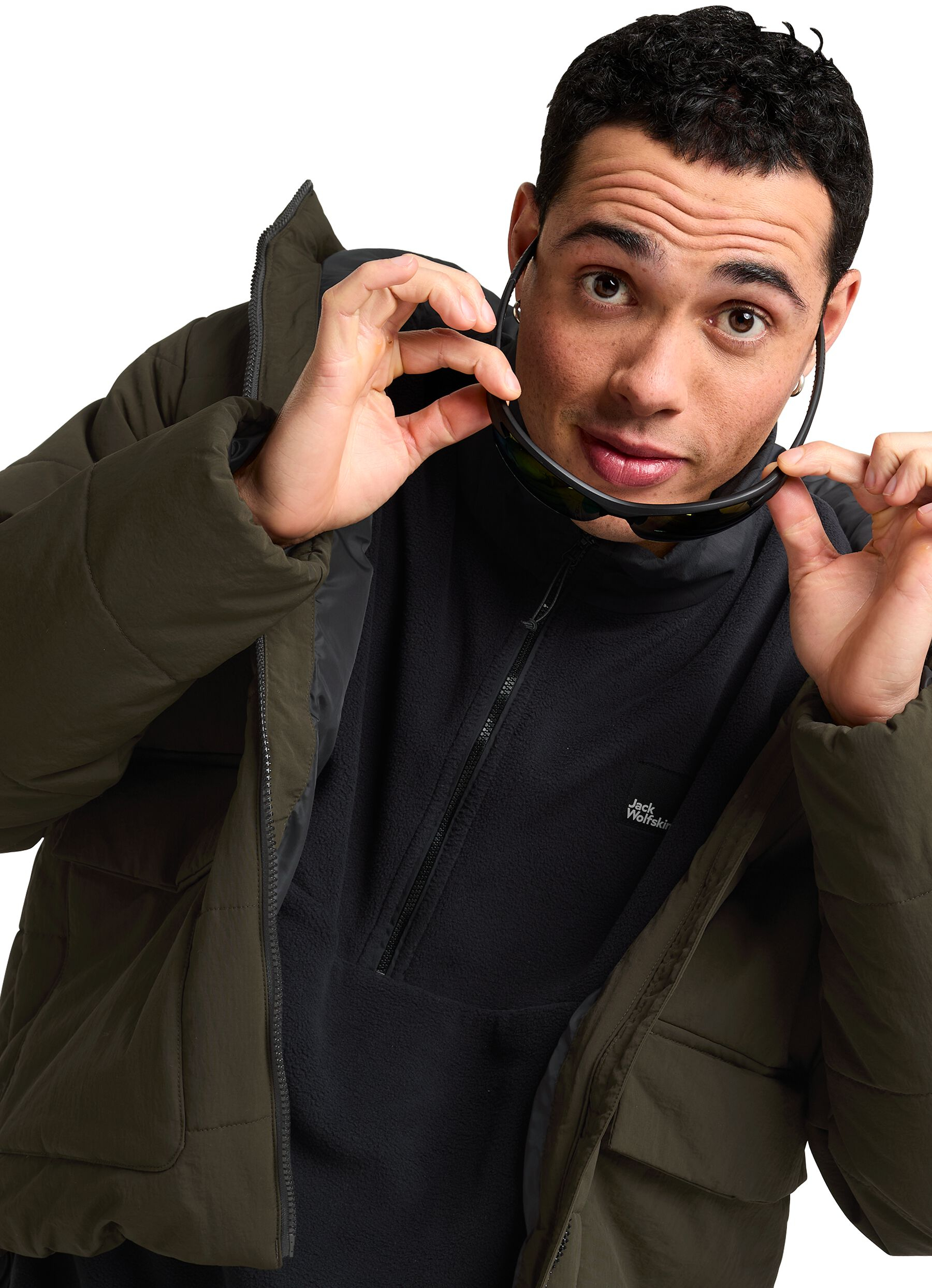 Пуховик мужской Jack Wolfskin Northern Lite Hooded Jkt M A65023_E0205 S хаки фото 