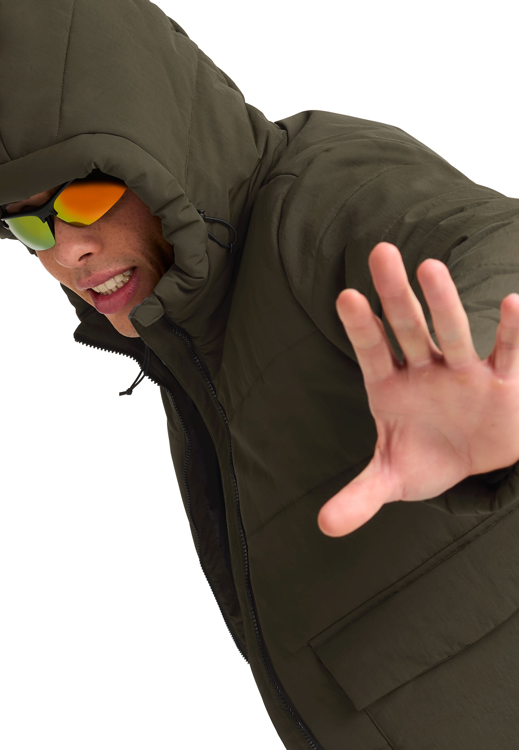 Пуховик мужской Jack Wolfskin Northern Lite Hooded Jkt M A65023_E0205 S хаки фото 