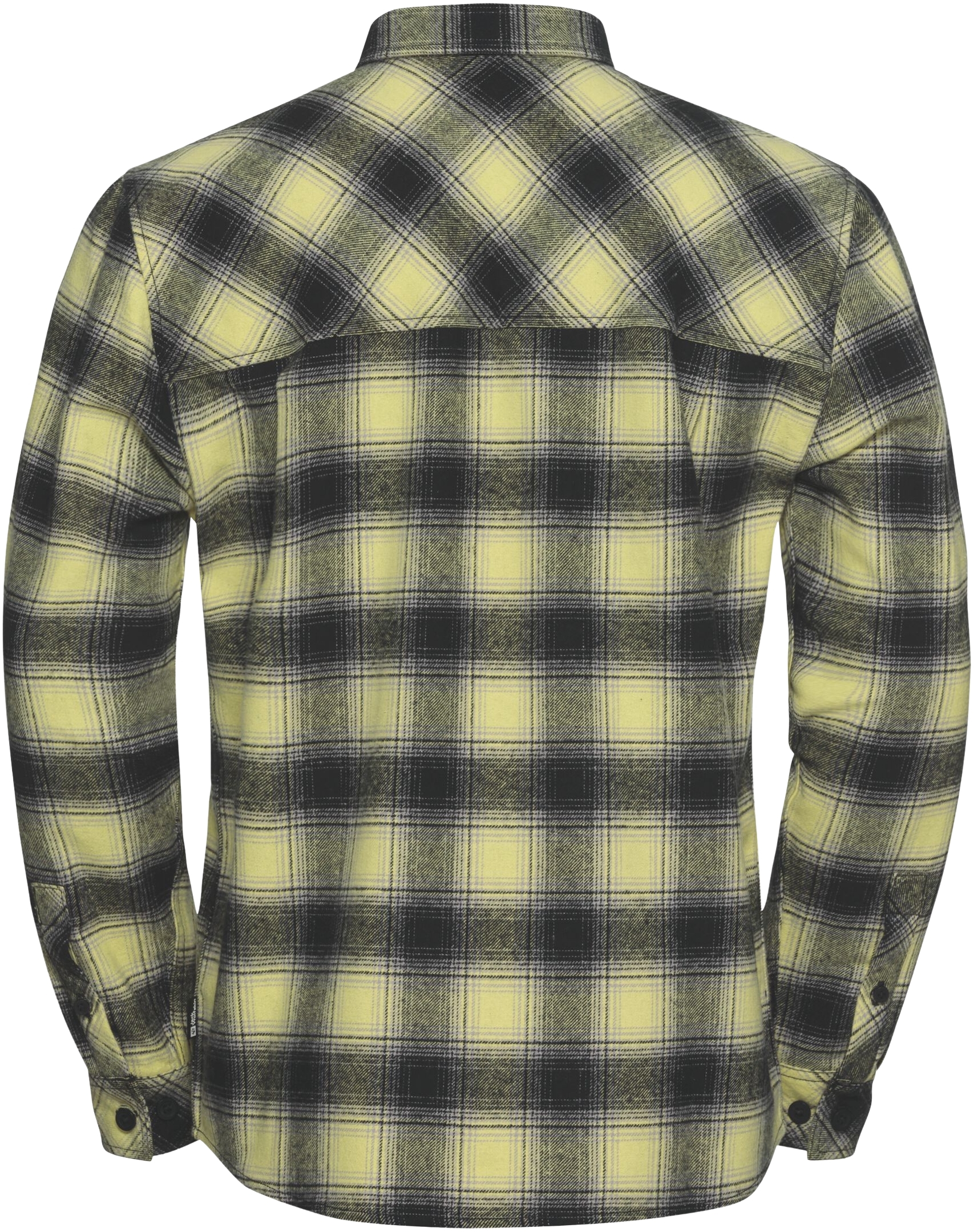 Сорочка чоловіча Jack Wolfskin Baja Flannel Shirt M A65028_T0326 XL жовта/чорнафото