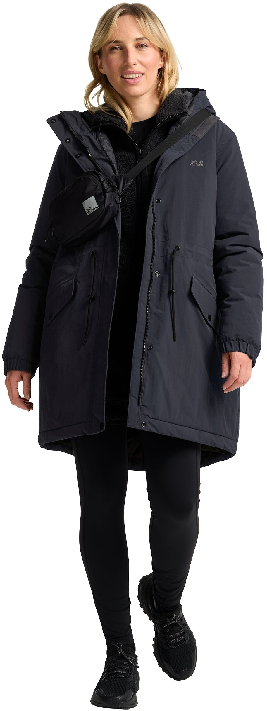 Парка женская Jack Wolfskin Chilly Frt Parka W A65066_C0413 L синяя фото 3