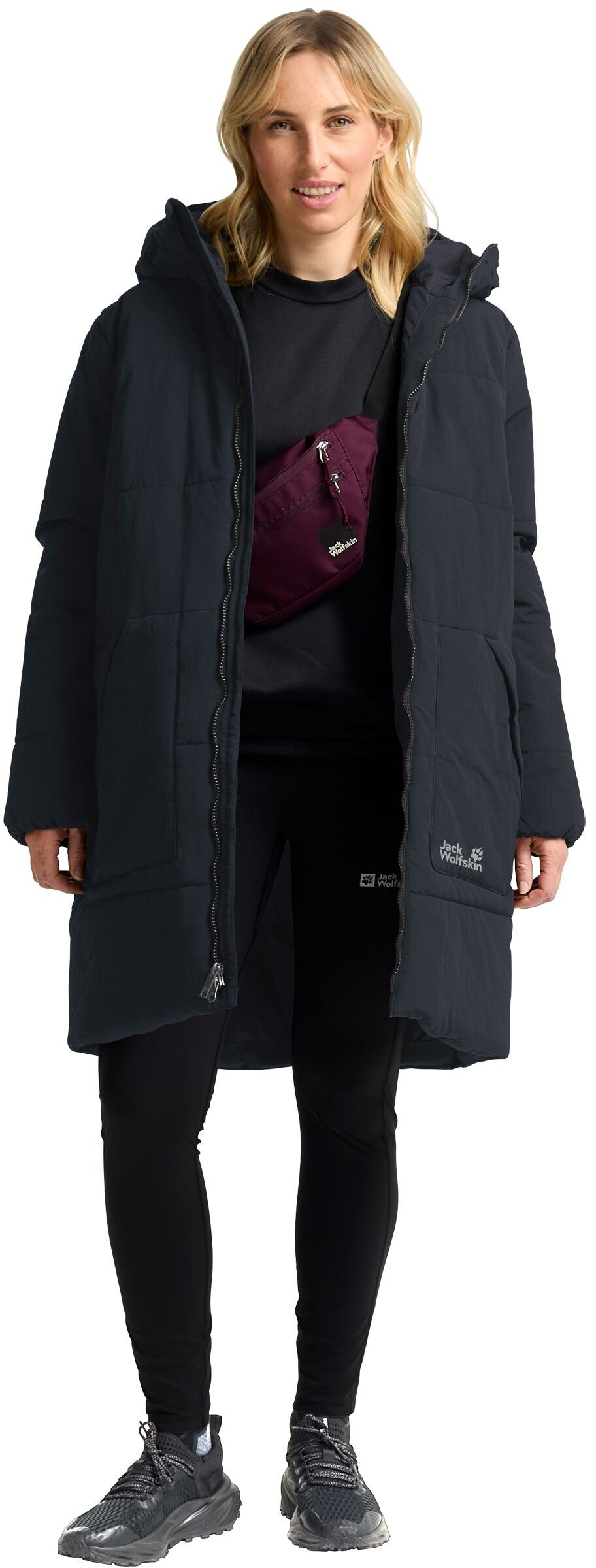 Полупальто женское Jack Wolfskin Northern Lite Coat W A65067_C0413 XL темно- синее фото 3