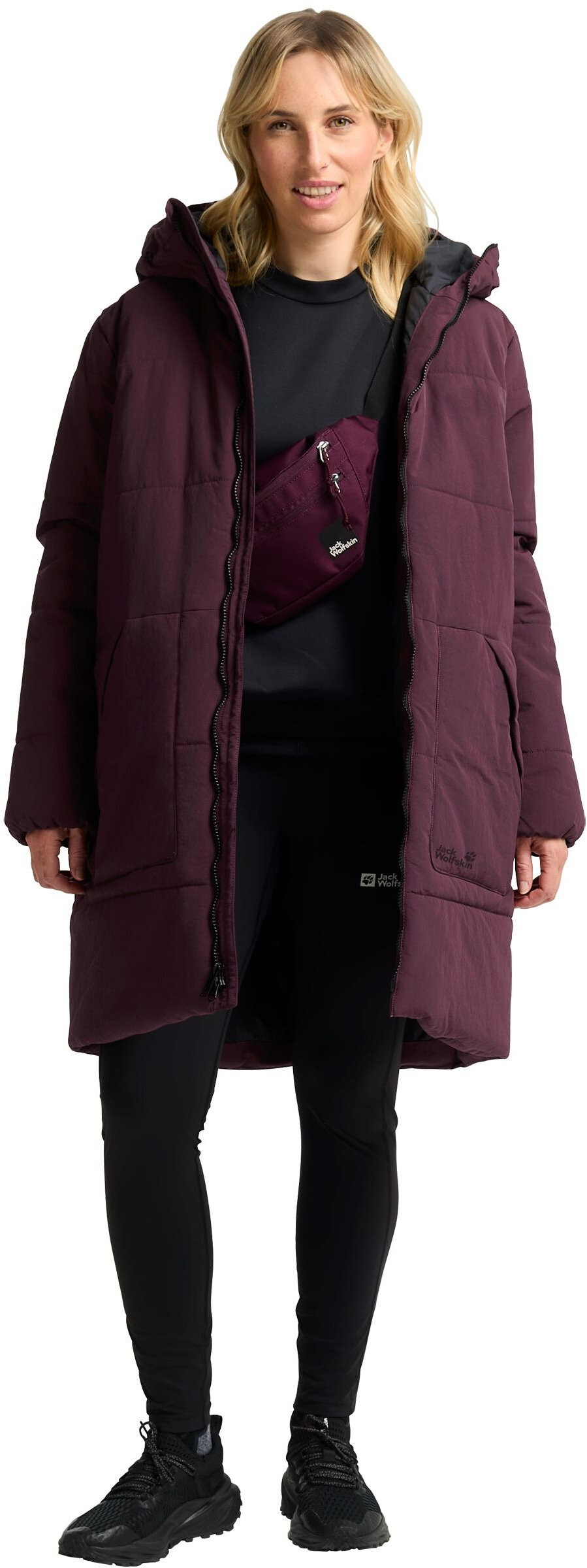 Напівпальто жіноче Jack Wolfskin Northern Lite Coat W A65067_I0116 XL сливовефото
