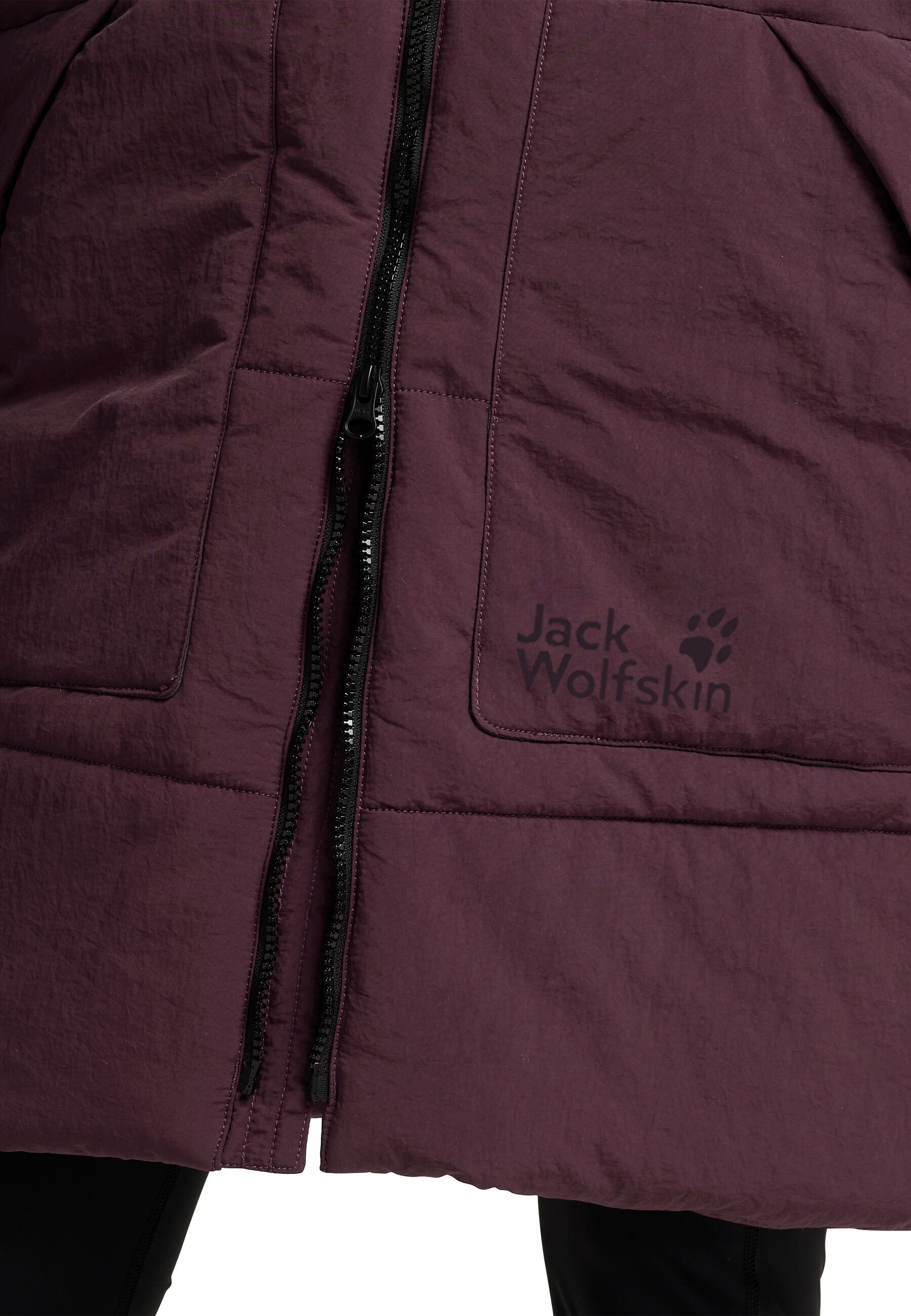 Напівпальто жіноче Jack Wolfskin Northern Lite Coat W A65067_I0116 XL сливовефото