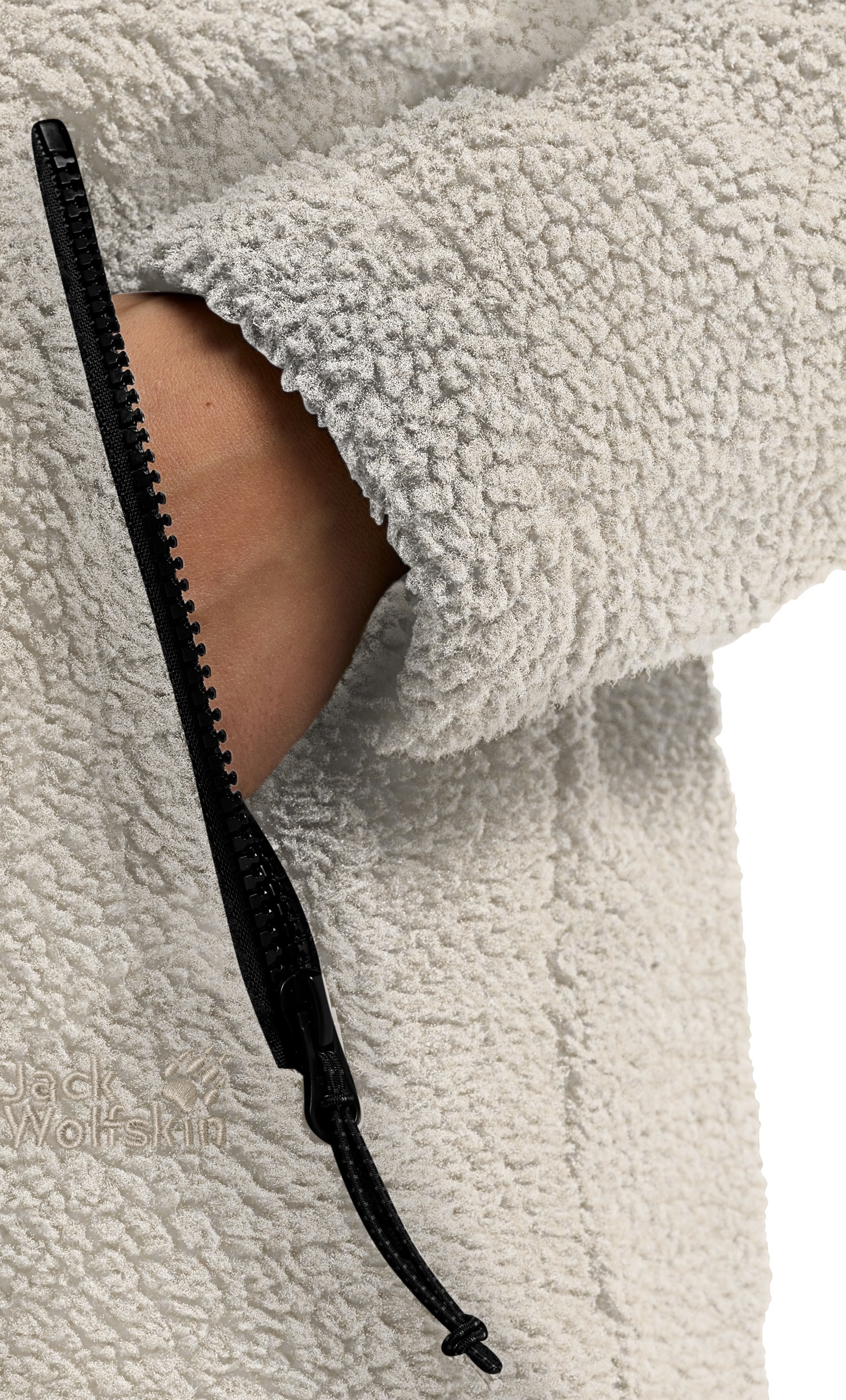 Кофта флисовая женская Jack Wolfskin Stone Lite Jkt W A65072_A0056 S бежевая фото 4