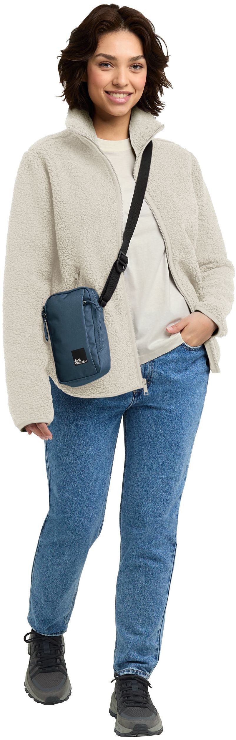 Кофта флисовая женская Jack Wolfskin High Curl Jkt W A65073_A0056 XL бежевая фото 3