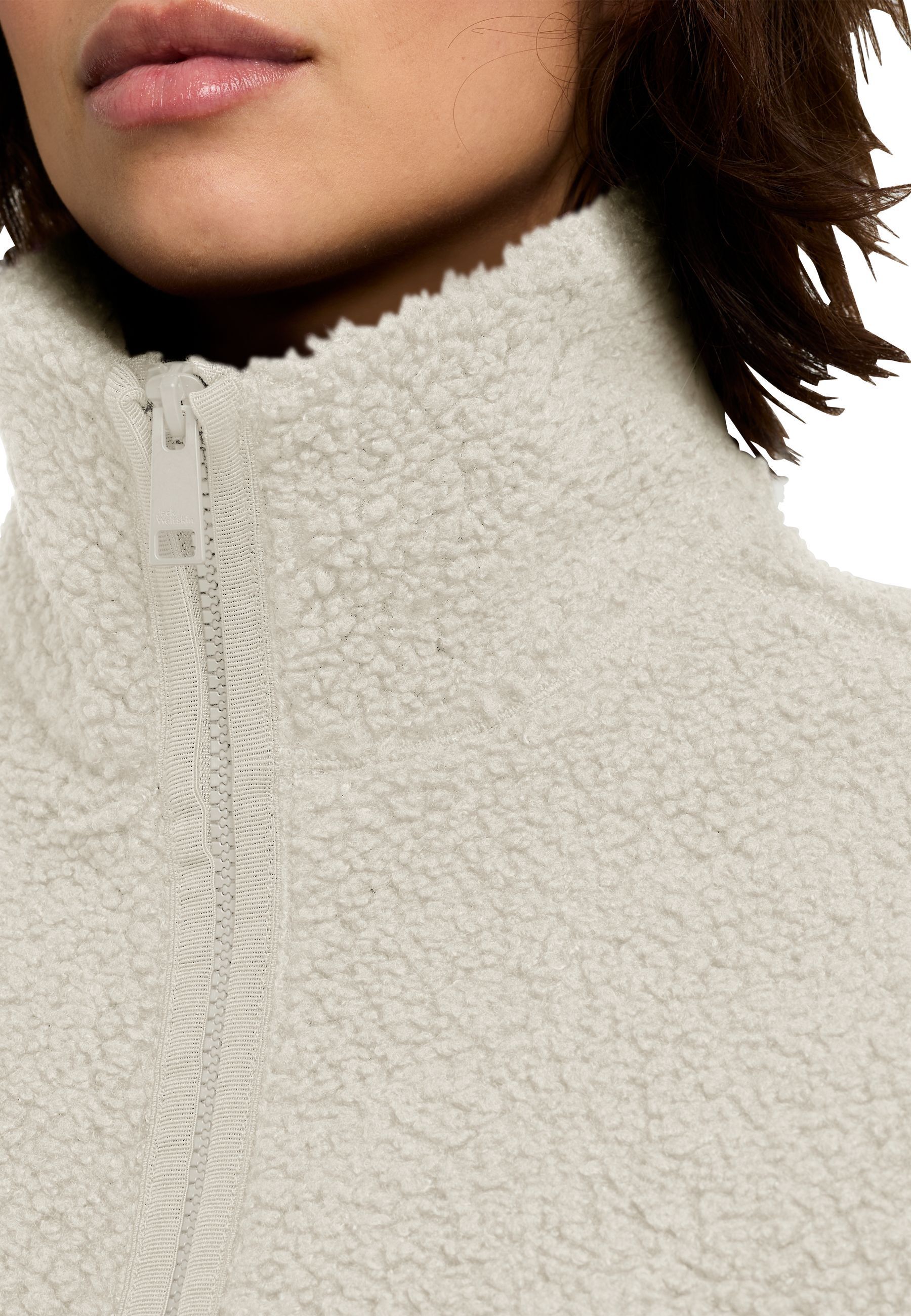 Кофта флисовая женская Jack Wolfskin High Curl Jkt W A65073_A0056 XL бежевая фото 4