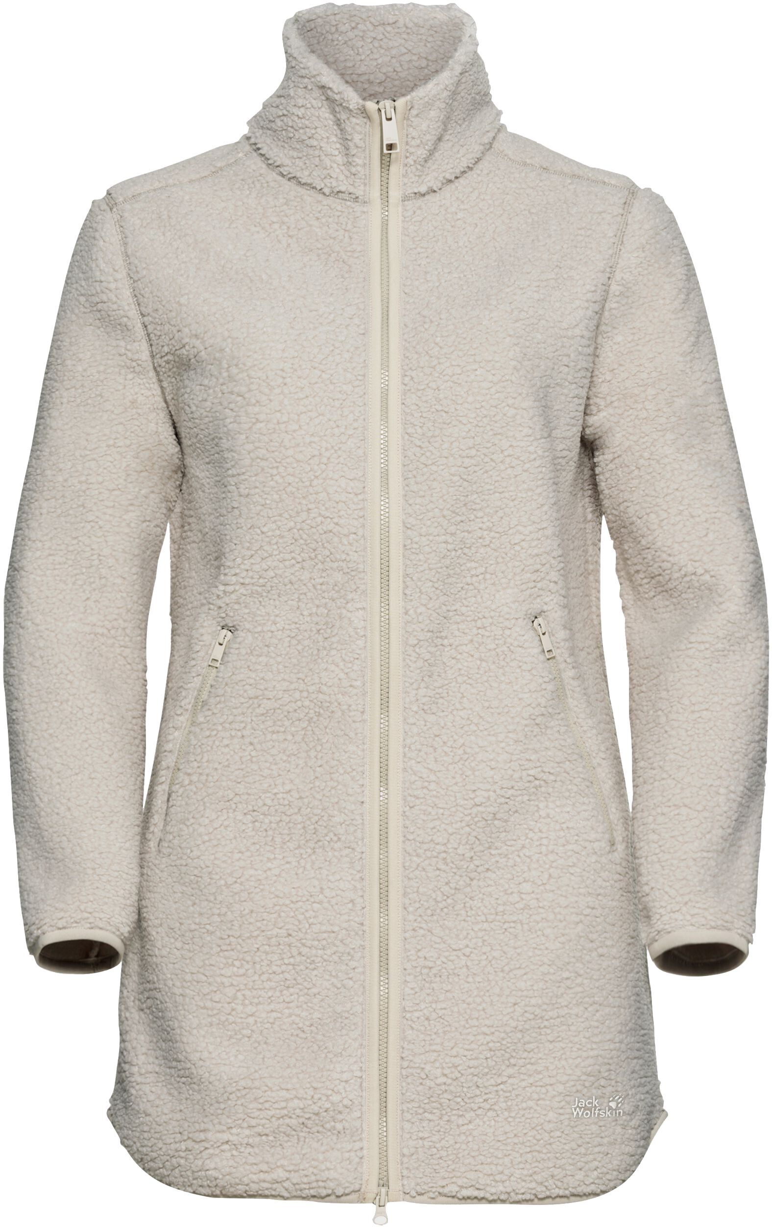 Кофта флисовая женская Jack Wolfskin High Curl Coat W A65074_A0056 XL бежевая фото 8